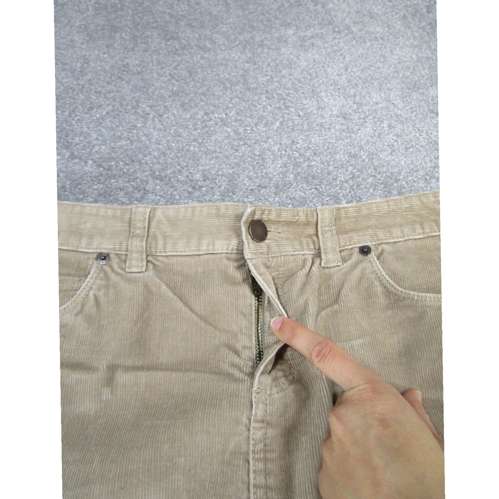 Vintage L.L.Bean Corduroy Skirt Women's Petite 6P Knee Length Brown Size 28" / US 6 / IT 42 - 3 Thumbnail