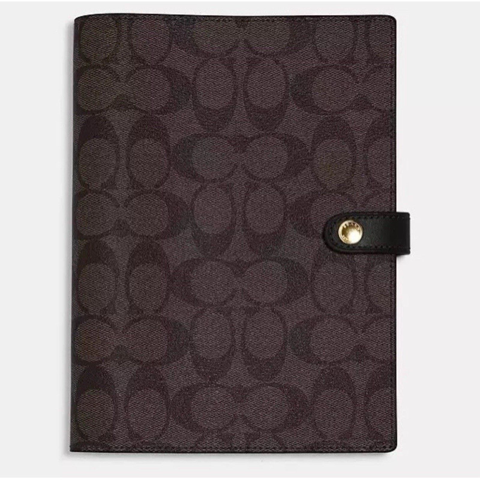Coach NWT Coach Snap Notebook cz198 Walnut Black Smooth leather Size ONE SIZE - 5 Thumbnail