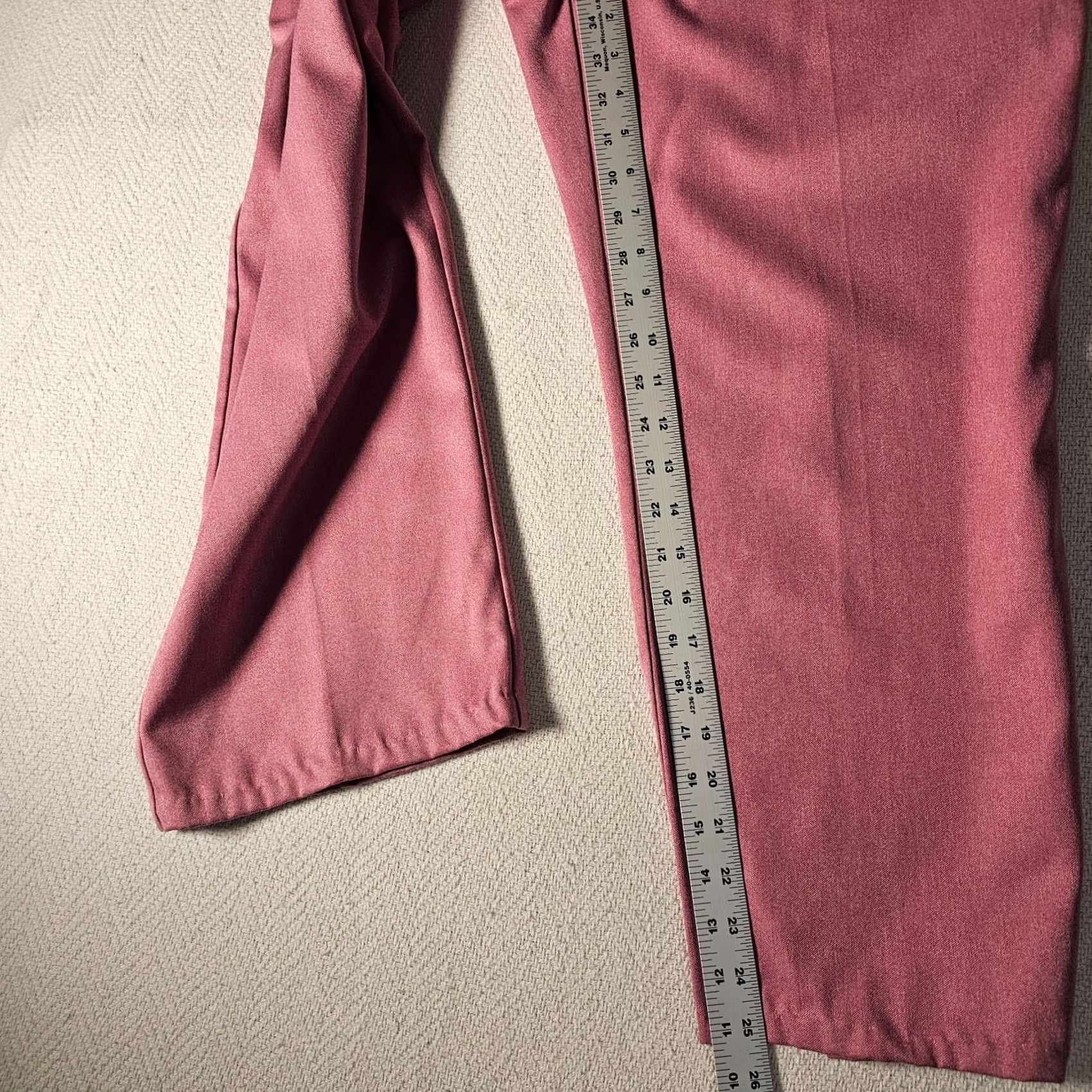 Vintage VINTAGE Alfred Dunner Women's Pants Size 12 Pink Solid Elastic Waist Pull-On Size 34" / US 12 / IT 48 - 6 Thumbnail