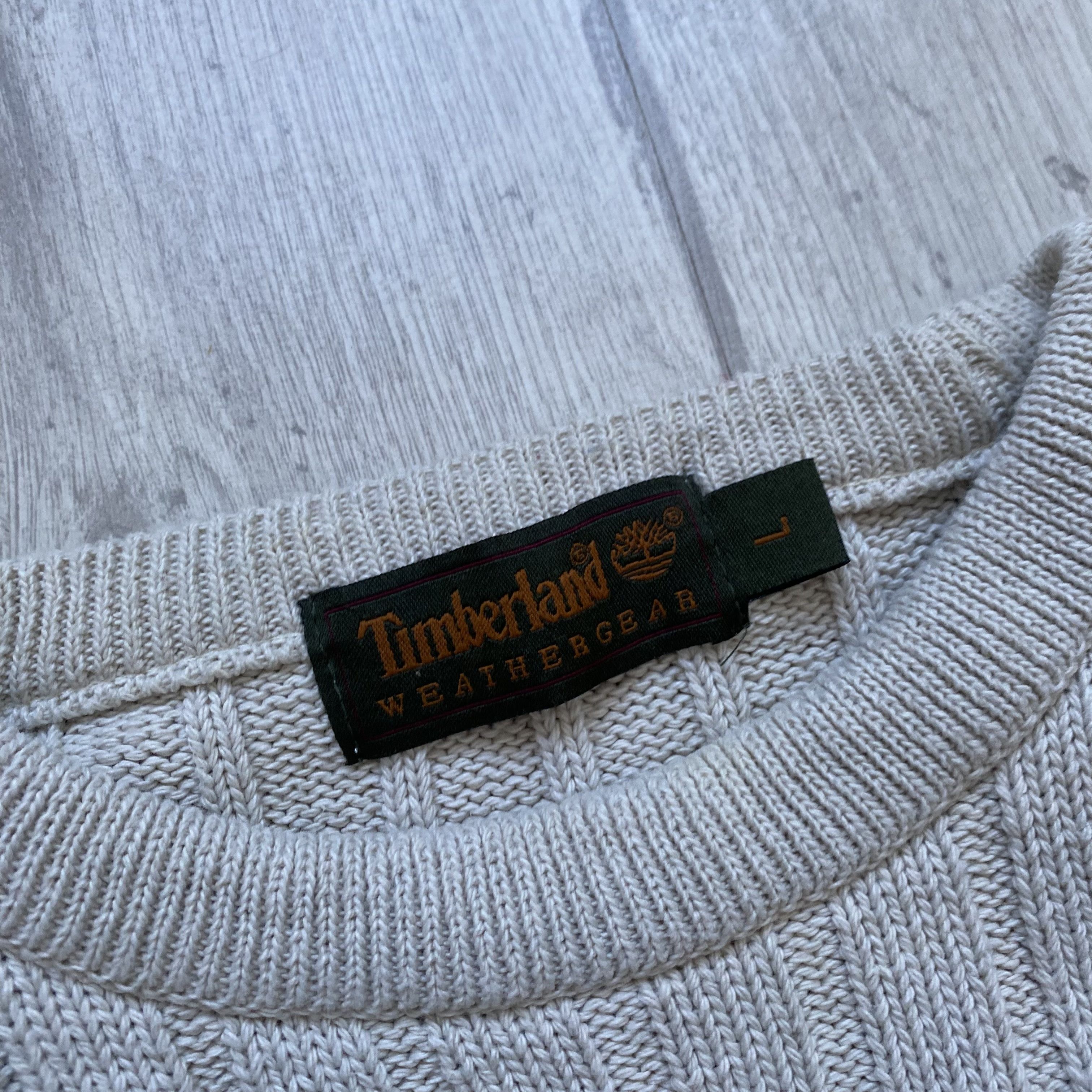 Timberland Vintage 90s Timberland Heavy Ribbed Knit Sweater Boxy Size US M / EU 48-50 / 2 - 6 Thumbnail