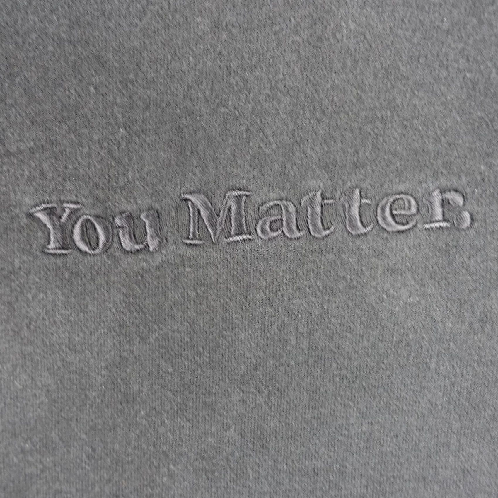 Harmony You Matter Hoodie Mens Small Black Demetrius Harmon Embroidered Sweatshirt Size US S / EU 44-46 / 1 - 2 Thumbnail
