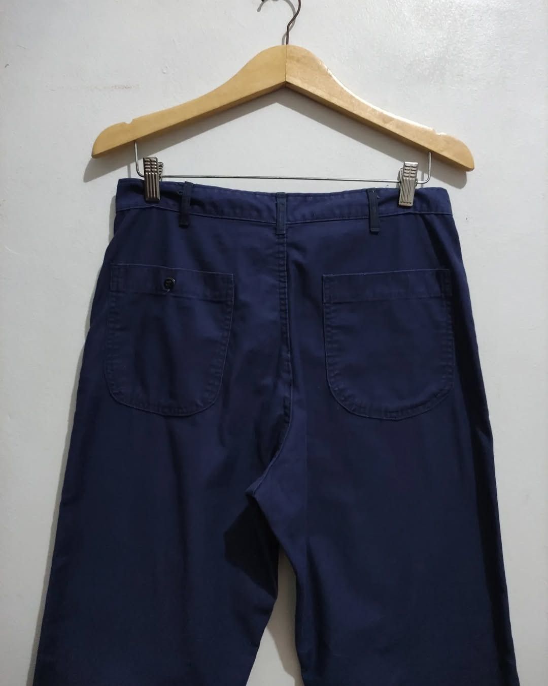 Other × Vintage US Navy Trousers Utility Dark Blue 80s Pants Size US 31 - 15 Thumbnail