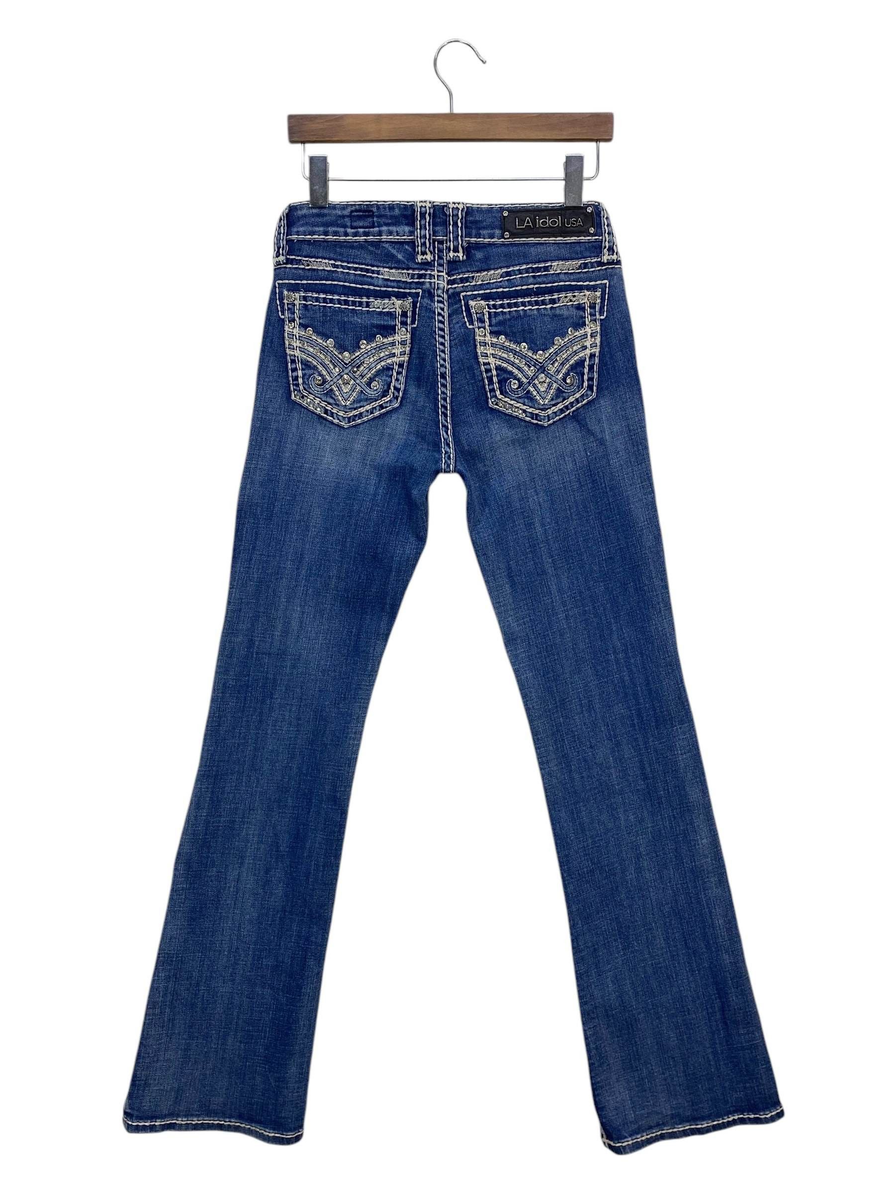 Designer La Idol Flare Jeans Bootcut Jeans Size 28" / US 6 / IT 42 - 1 Thumbnail