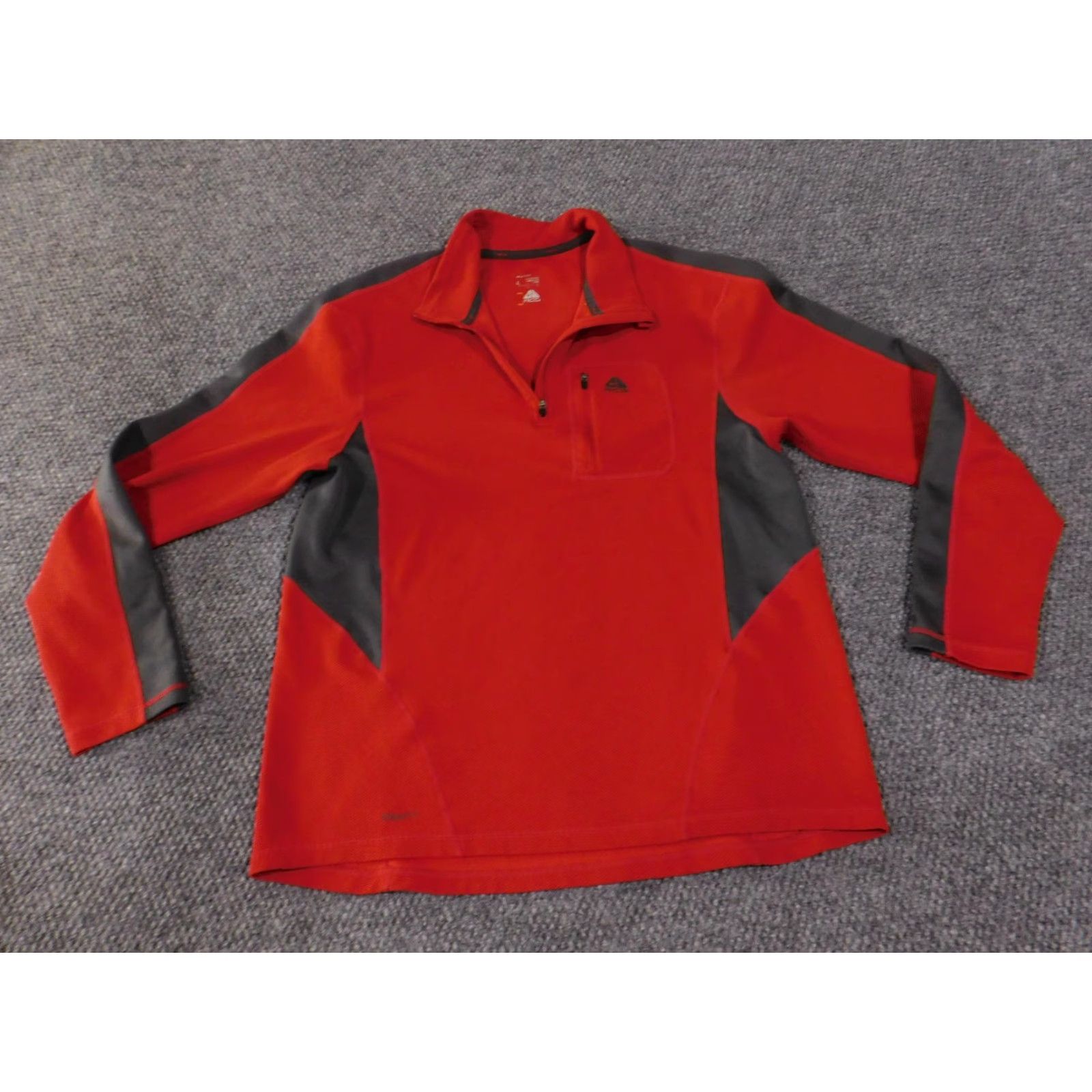 Nike VINTAGE Nike ACG Pullover Mens Large Red Gray Quarter Zip Fleece NikeFIT Chest Pocket Size US L / EU 52-54 / 3 - 2 Thumbnail