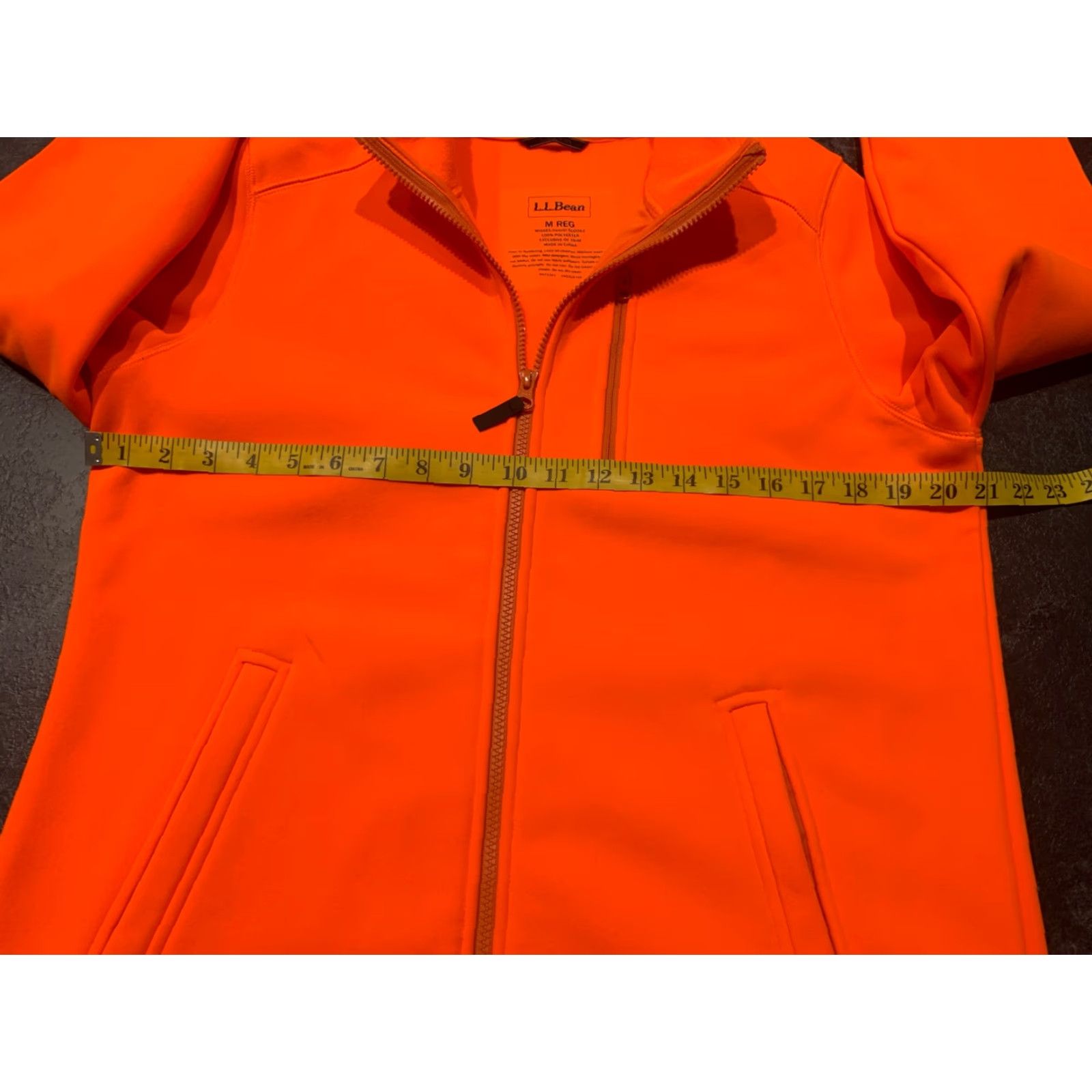 Vintage L.L. Bean M Medium Regular Misses Orange Full Zip Polyester Jacket Basic Full Zip Women Size M / US 6-8 / IT 42-44 - 7 Thumbnail