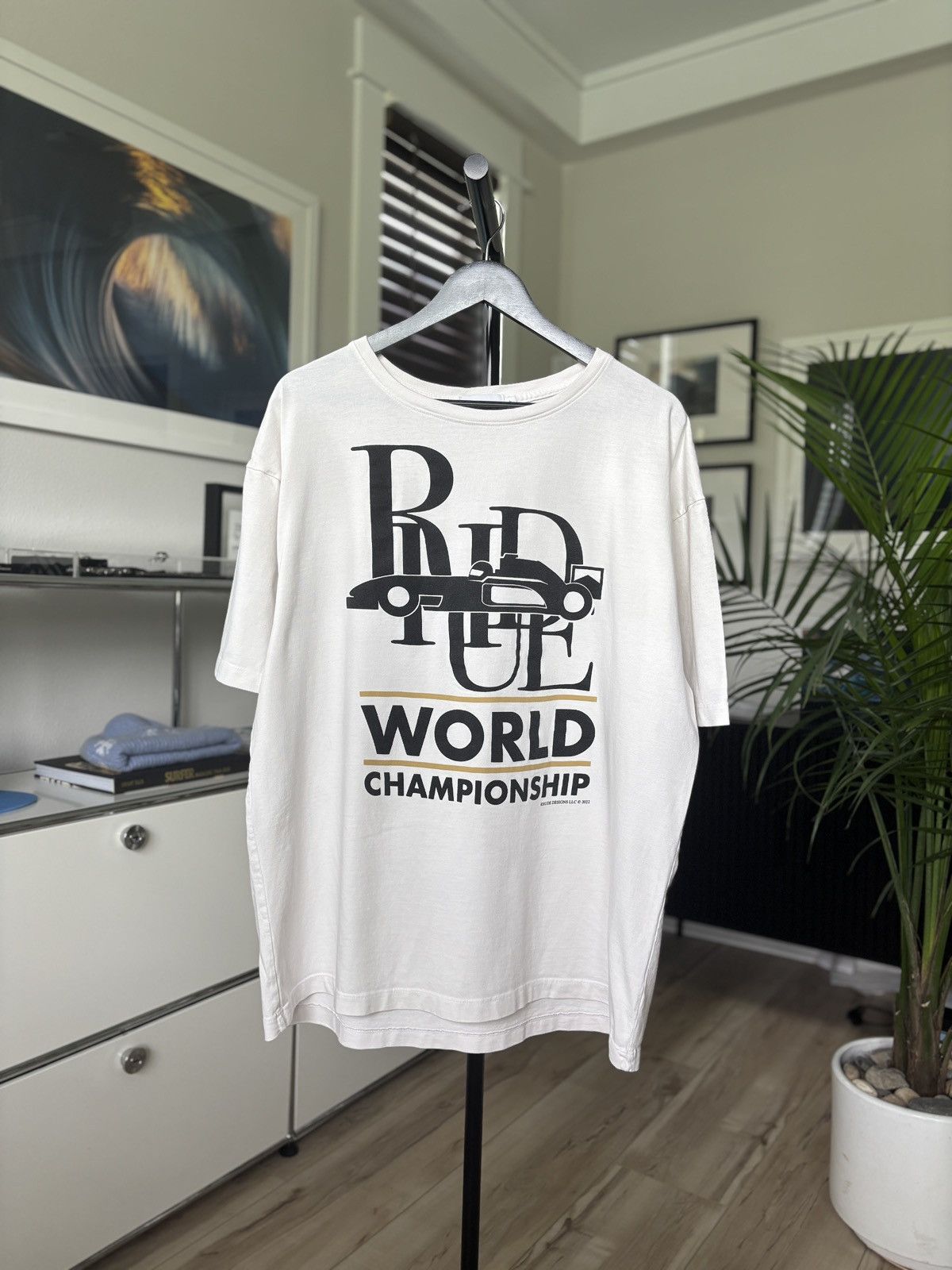 Rhude RHUDE WORLD CHAMPIONSHIP F1 TEE Size US L / EU 52-54 / 3 - 1 Thumbnail