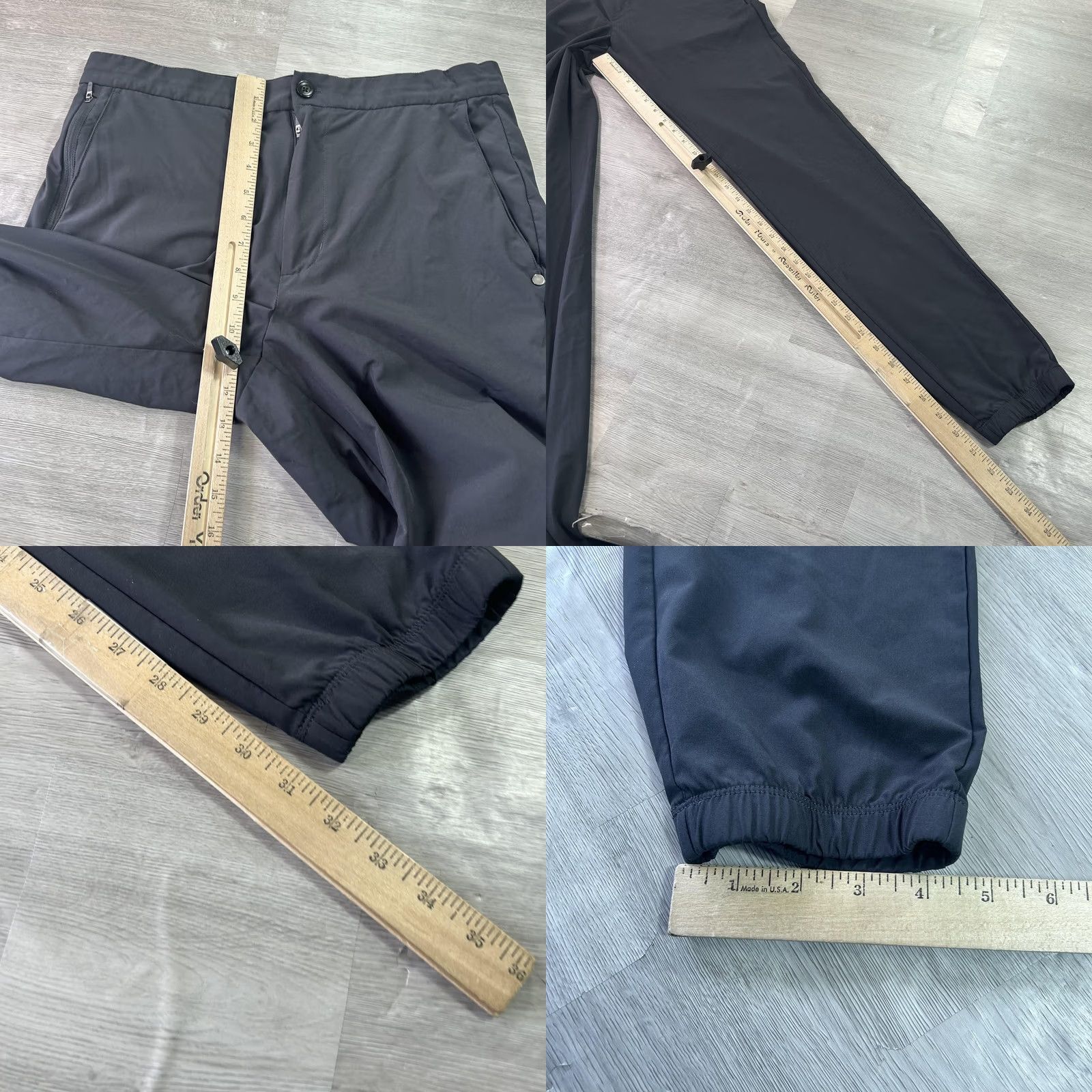 Quince Quince Mens Small Gray Performance Tech Jogger Pants Regular Fit Zip Pocket Pockets Stretch Size US 29 - 8 Thumbnail