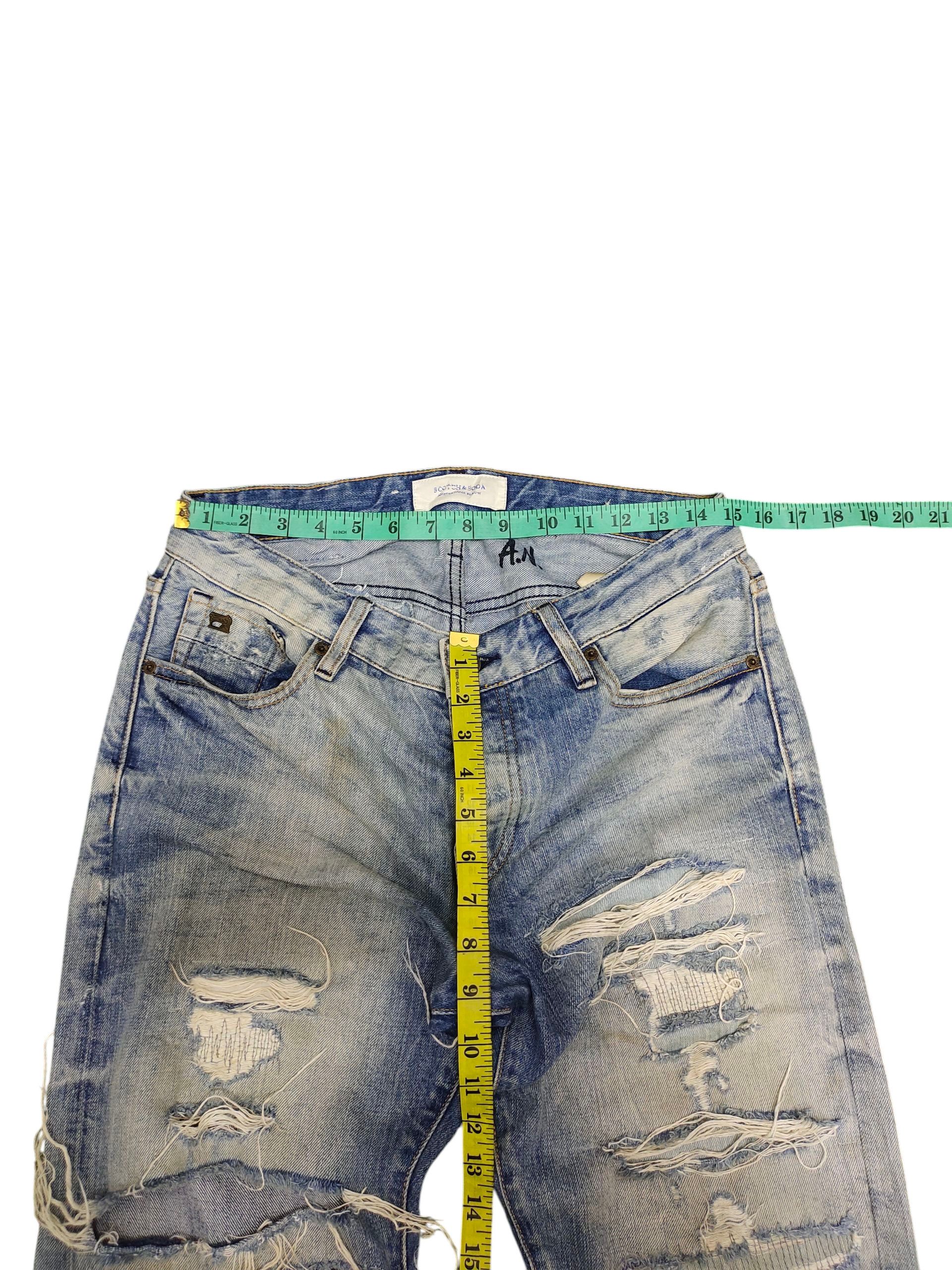 Scotch & Soda Vintage Y2k Scotch & Soda Clawmark Distress Faded Jeans Size US 30 / EU 46 - 18 Thumbnail