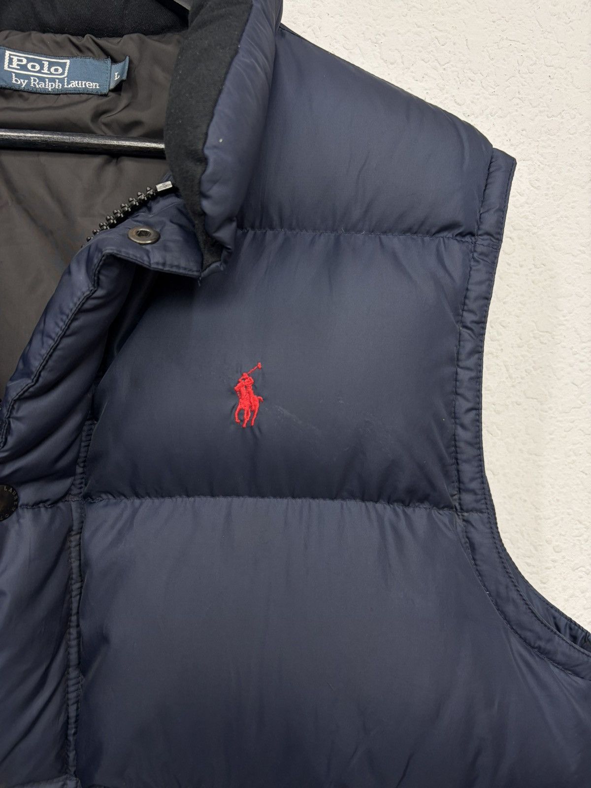Polo Ralph Lauren Polo Ralph Lauren Navy Puffer Vest Classic Down Gilet Logo Size US L / EU 52-54 / 3 - 5 Thumbnail