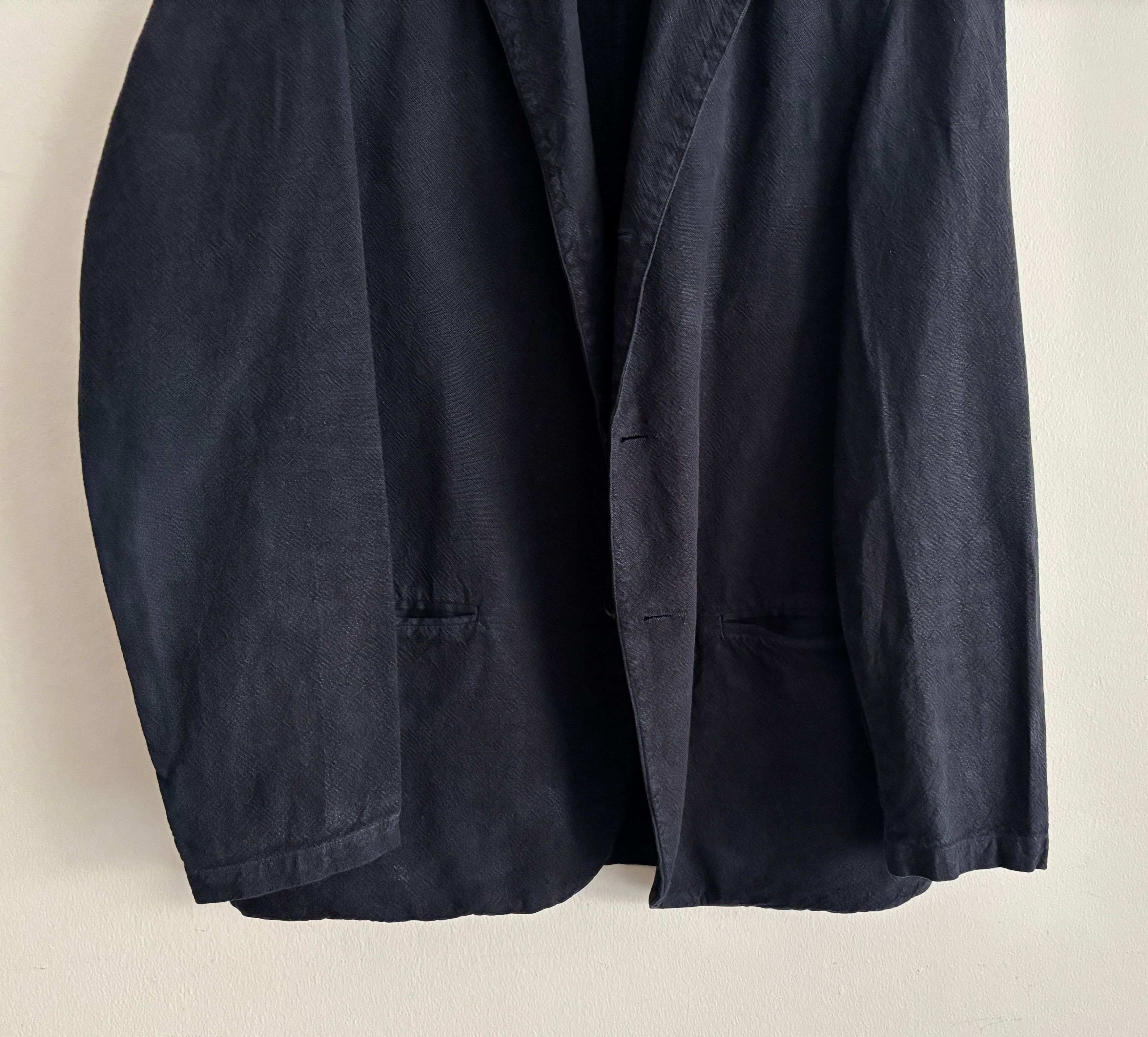Our Legacy Navy Pigment Linen- Cotton Unstructured Sport Coat/ Blazer Size 38R - 3 Thumbnail