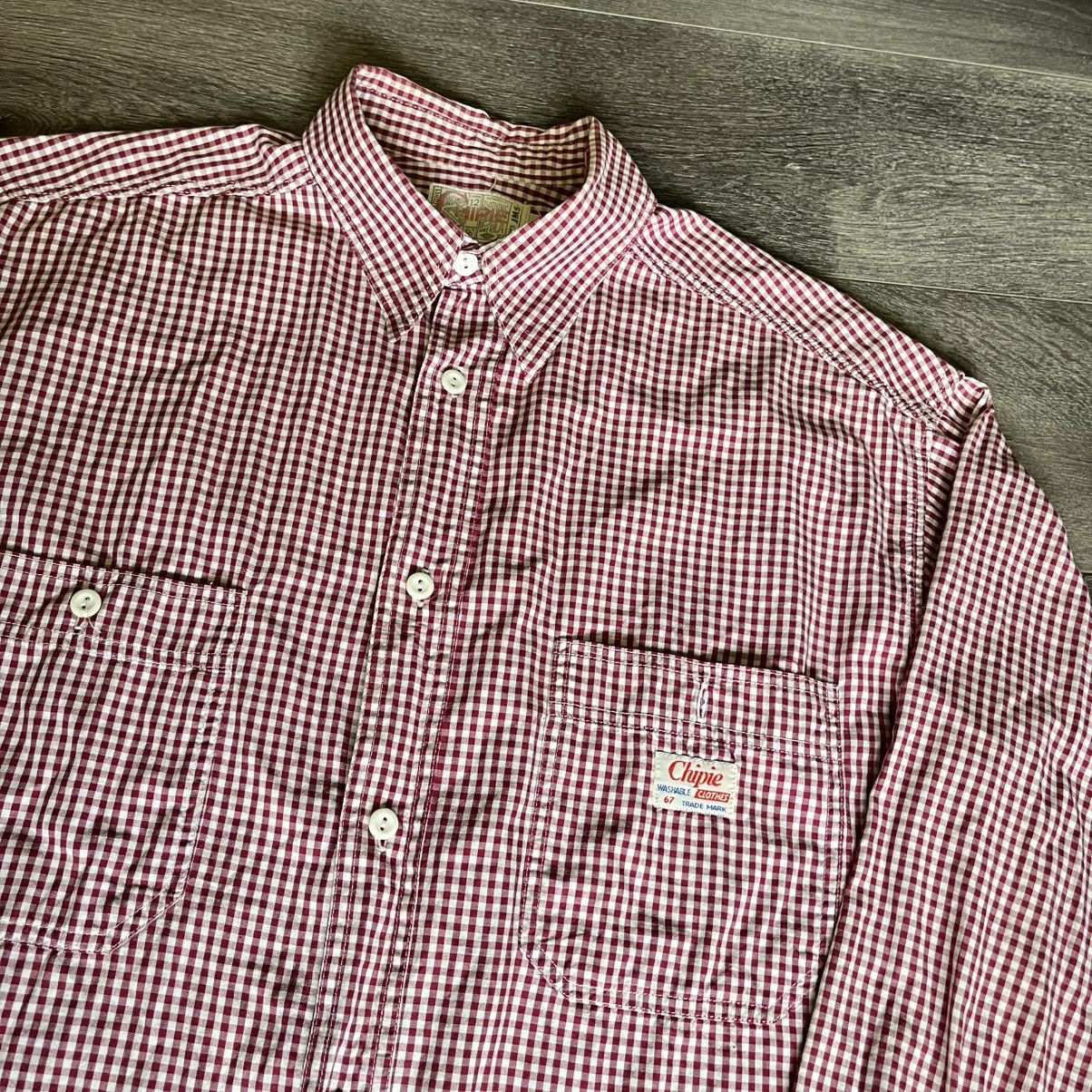 Japanese Brand × Vintage Vintage 1980s Chipie Brand Plaid Western Button Up Shirt Size US L / EU 52-54 / 3 - 2 Thumbnail
