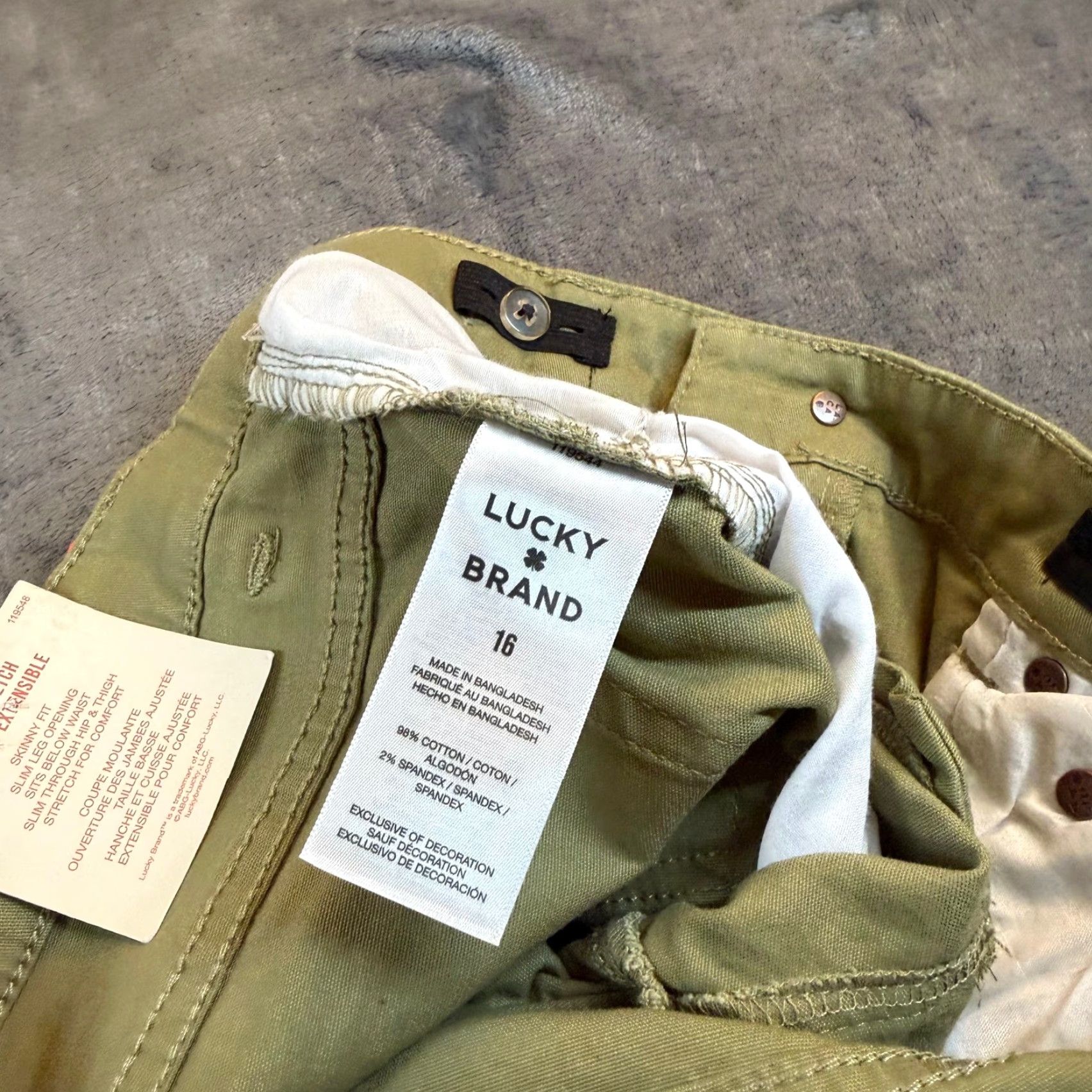 Lucky Brand Lucky Brand Skinny Stretch Jeans Aloe Green Womens Size 16 30x30 NWT Size 38" / US 16 / IT 52 - 7 Thumbnail