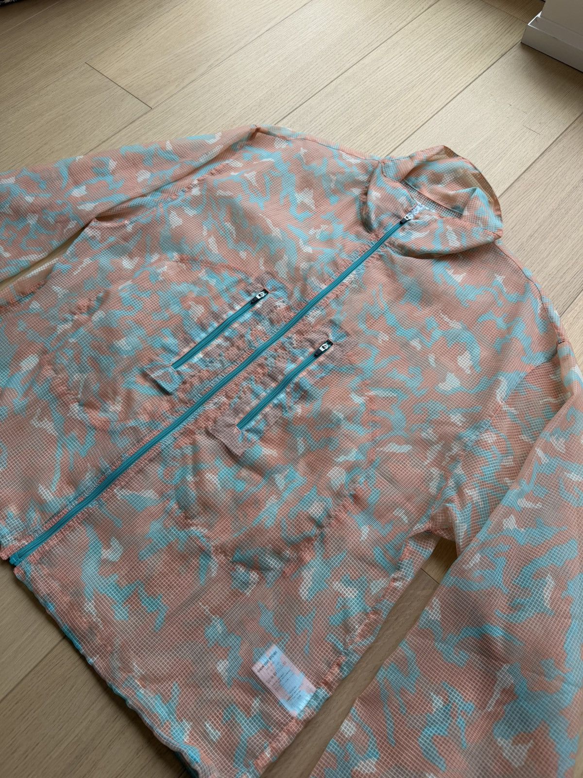Japanese Brand GEEK OUT STORE Mesh Camo Jacket V1 Orange Blue Large Size US L / EU 52-54 / 3 - 3 Thumbnail