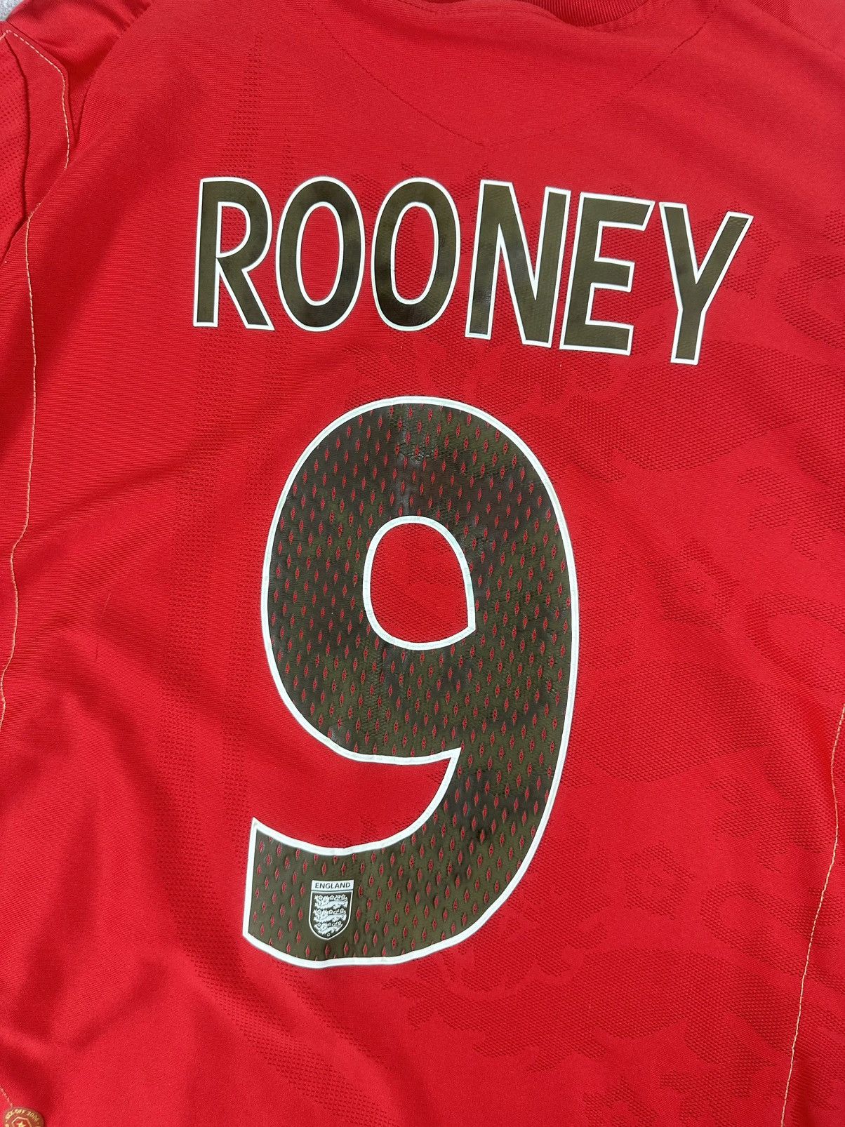 Umbro Umbro England National Team #9 Rooney 2006/08 Away Jersey Size US L / EU 52-54 / 3 - 17 Thumbnail