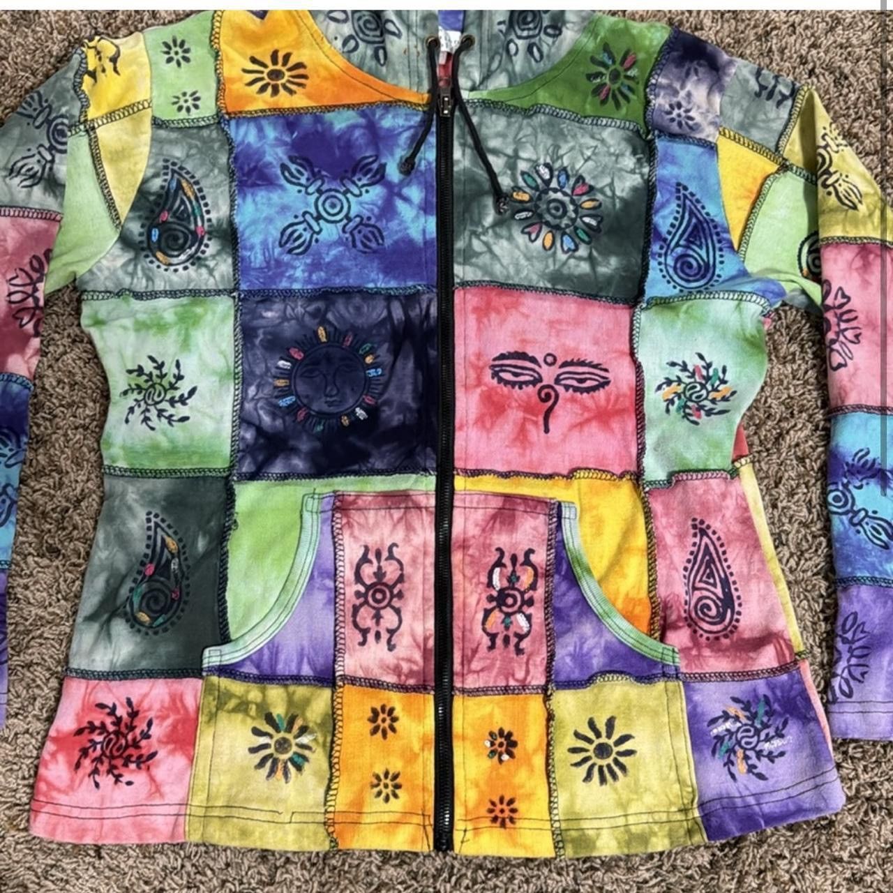 Vintage Boho Style Zip Up Size S / US 4 / IT 40 - 2 Thumbnail