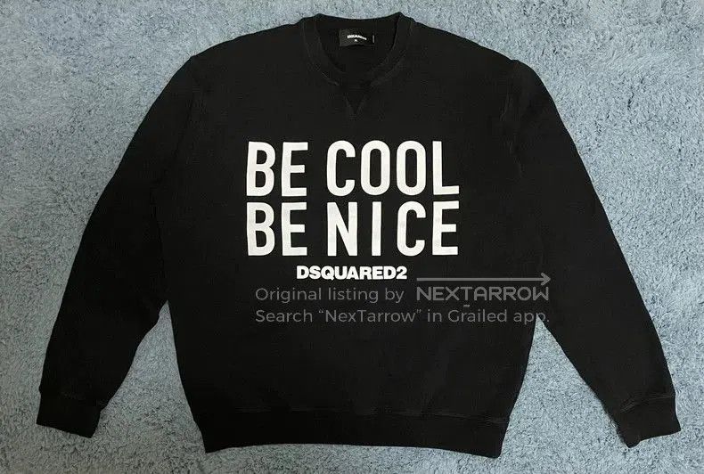 Dsquared2 DSquared2 Be Cool Be Nice Sweatshirt. Size US XL / EU 56 / 4 - 1 Thumbnail