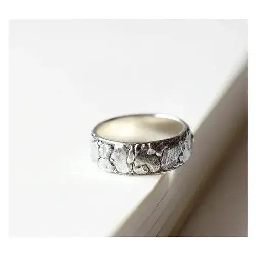 New Order Retro Stone Wall Irregular Ring Size ONE SIZE - 4 Thumbnail