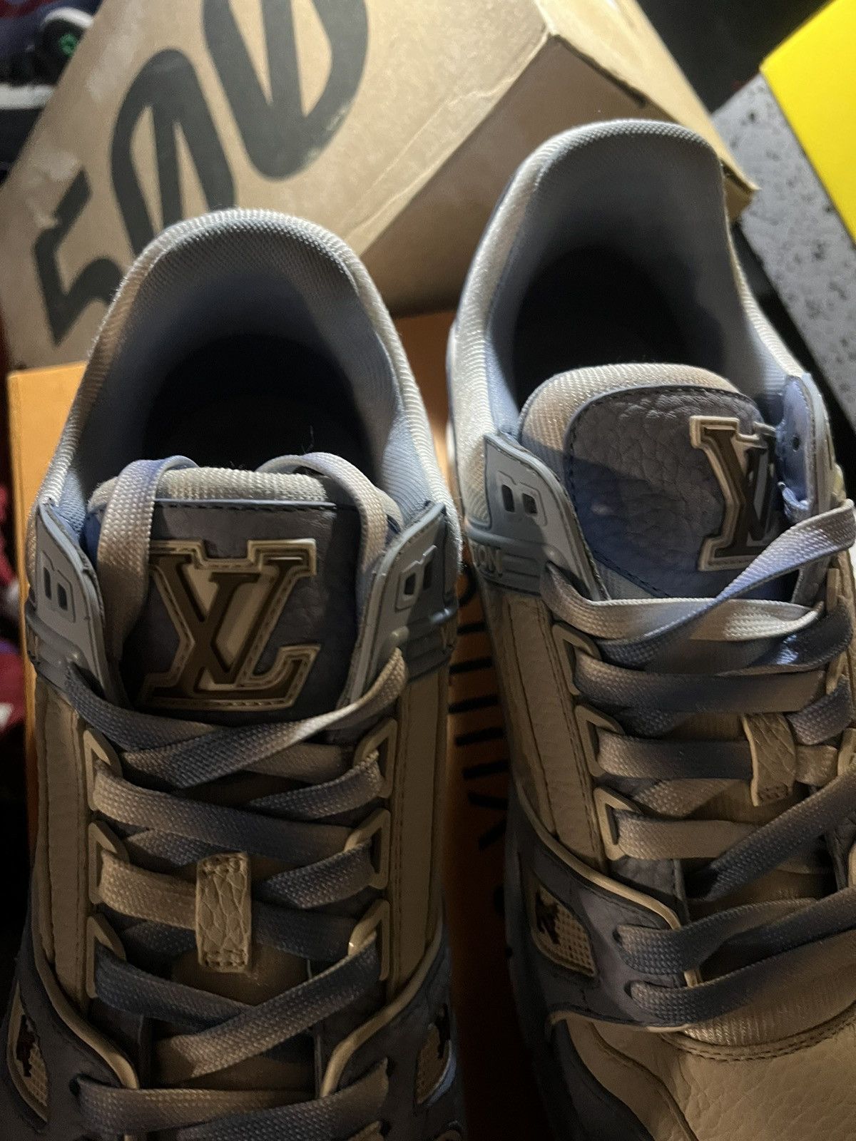 Louis Vuitton Louis Vuitton LV Trainer Blue White Size US 8.5 / EU 41-42 - 3 Thumbnail