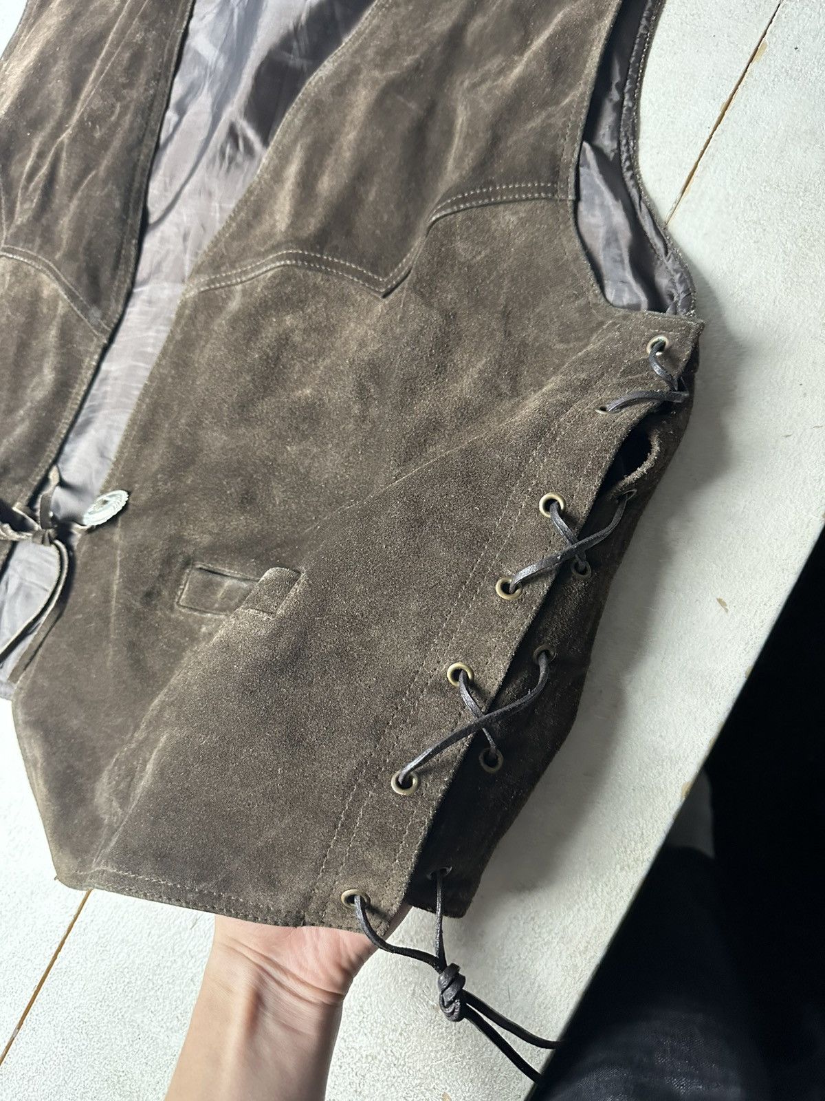 Genuine Leather 90s 🚨Vintage Leather WEST Flight Bomber RARE MOTORCYCLE Size US XXL / EU 58 / 5 - 3 Thumbnail