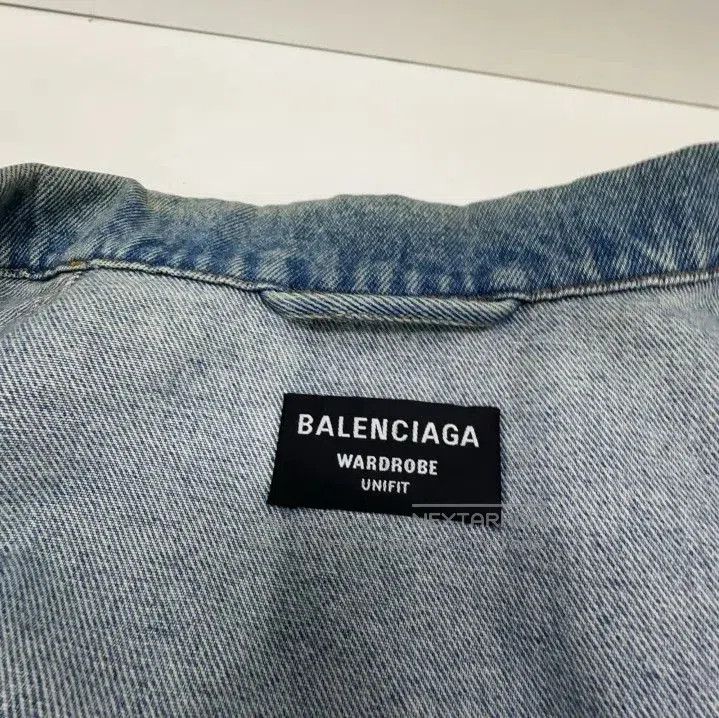 Balenciaga Balenciaga Classic Logo Embroidered Denim Jacket. Size US L / EU 52-54 / 3 - 2 Thumbnail