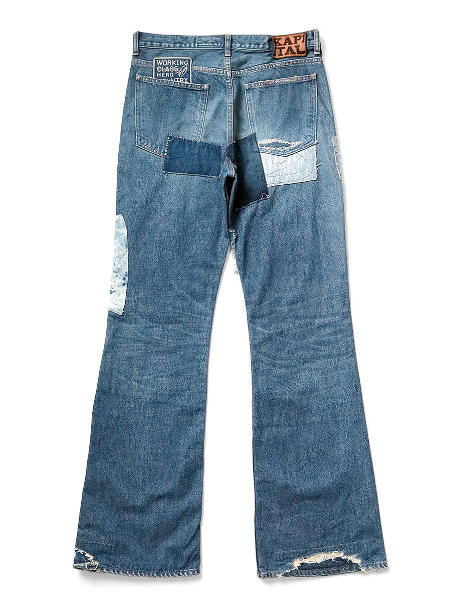 Kapital KAPITAL 14oz Denim 5P Rat Flare Pants Crazy Dixie Remake