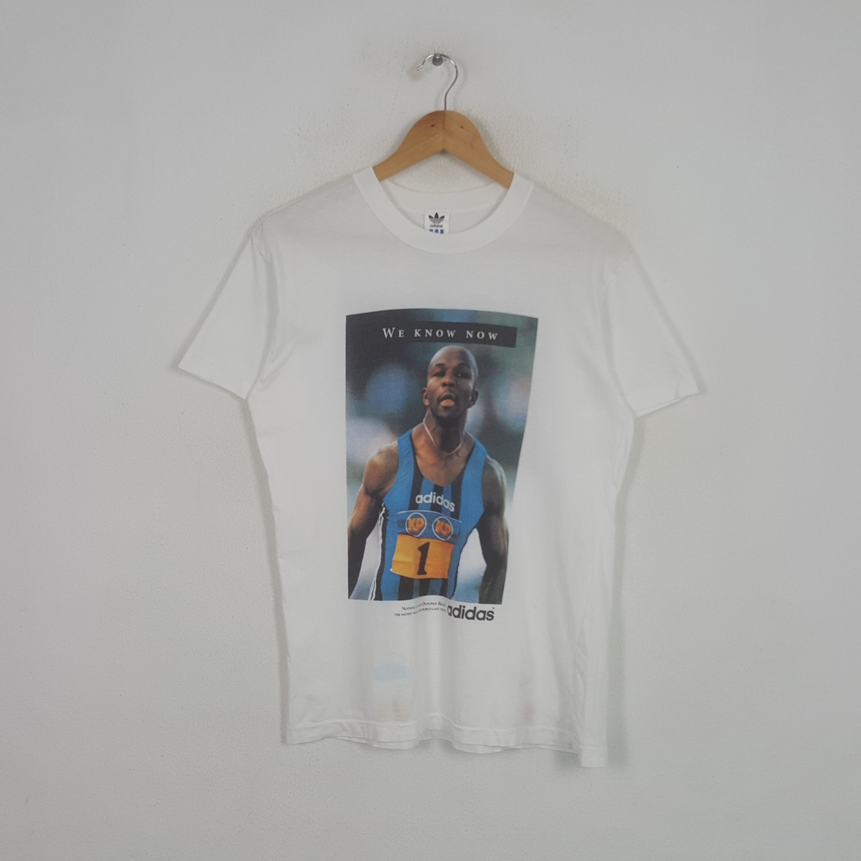 Vintage Adidas We Know Now Running Design Tshirt