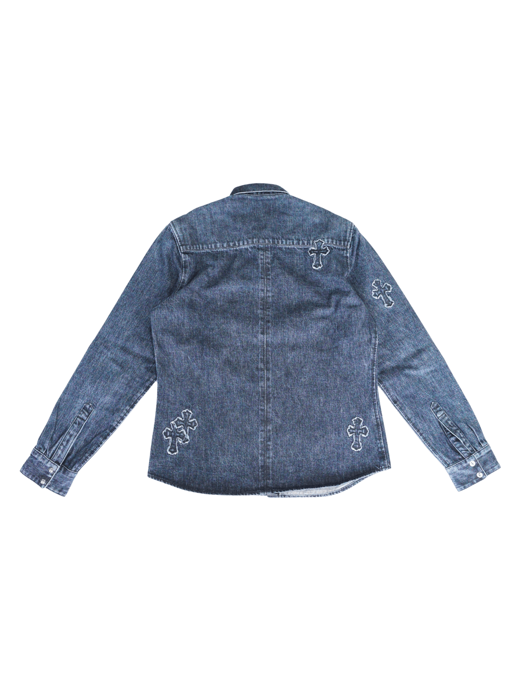Chrome Hearts Chrome Hearts Denim Cross Shirt Size US L / EU 52-54 / 3 - 2 Thumbnail