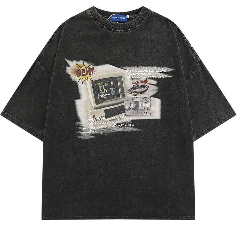 Japanese Brand × Vintage 90s Design Tech Printed Vintage T Shirt Size US M / EU 48-50 / 2 - 1 Thumbnail