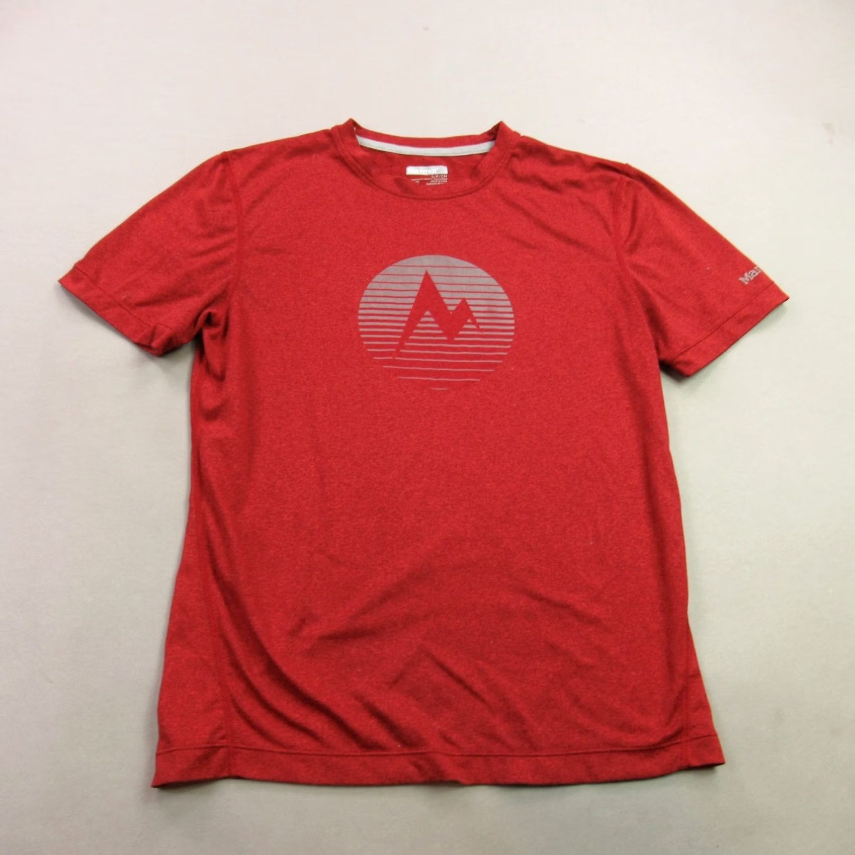 Marmot Marmot Shirt Mens Small Short Sleeve Red Crew Neck Outdoors Lightweight Size US S / EU 44-46 / 1 - 2 Thumbnail