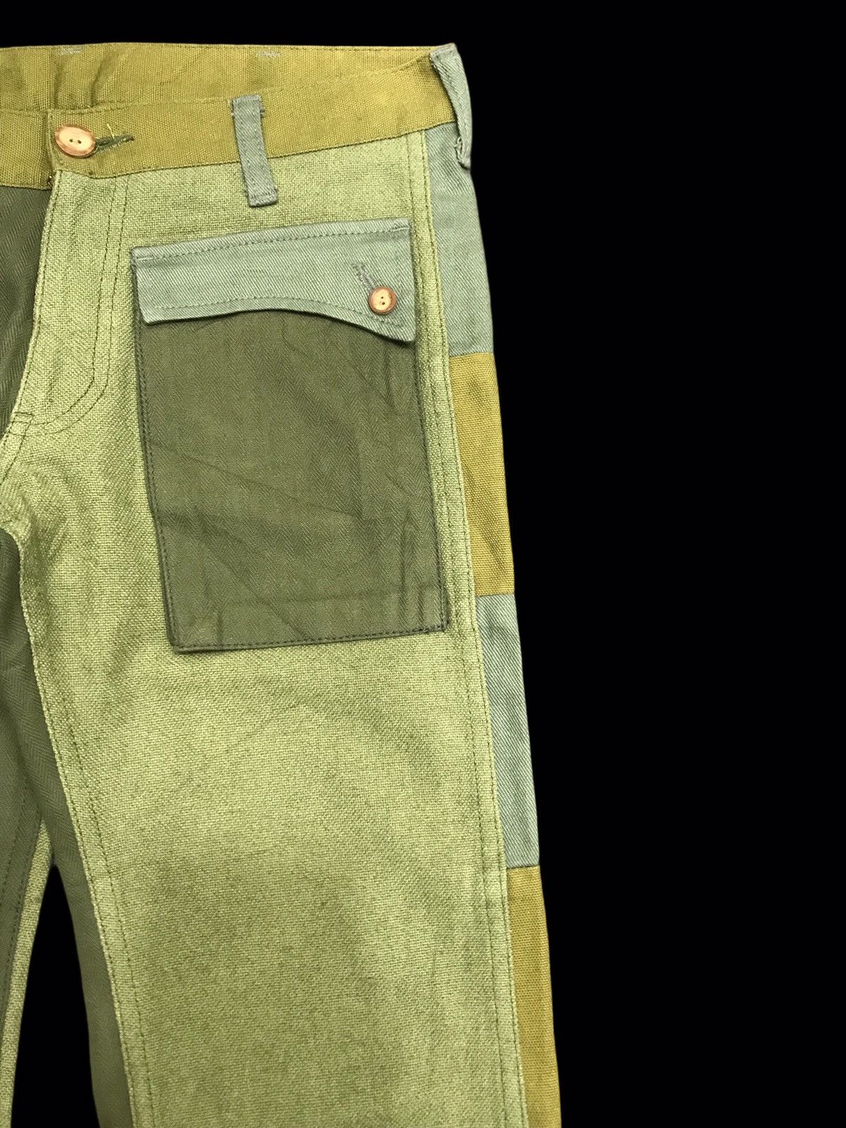 Japanese Brand 💥ART X FLARE💥ARCHIVAL MASH MULTITONES LOW RISE PANT F402 Size US 30 / EU 46 - 5 Thumbnail
