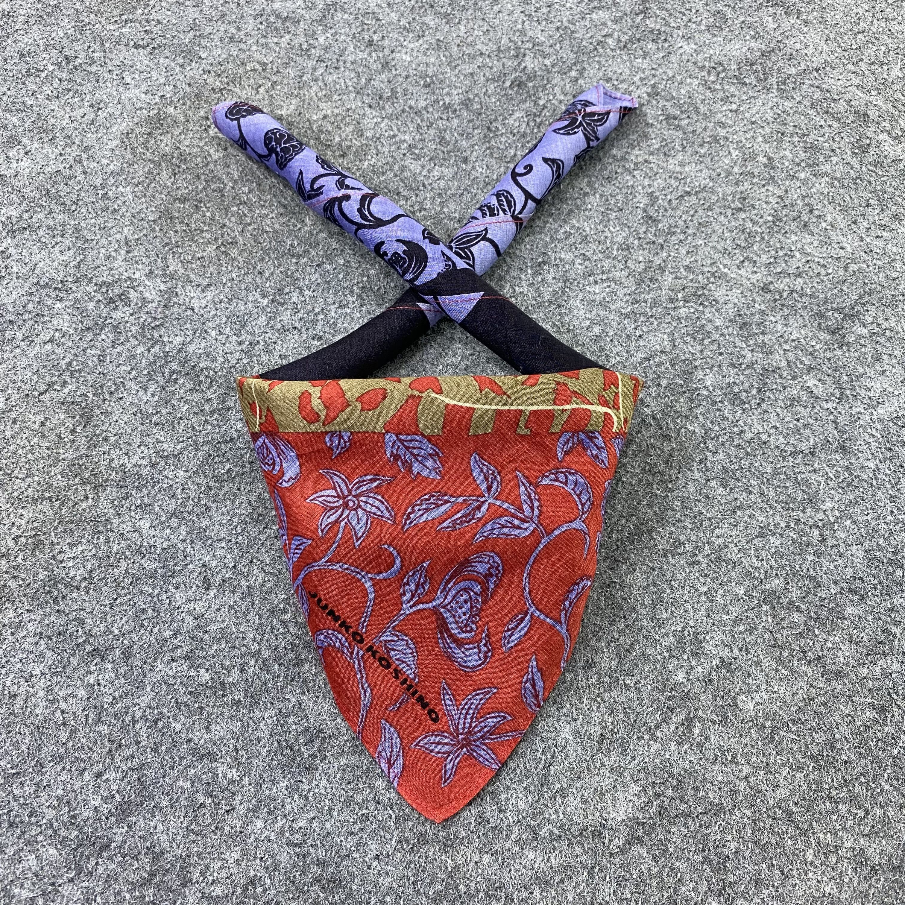 Japanese Brand Junko Koshino Handkerchief Neckerchief Bandana-B1568 Size ONE SIZE - 2 Thumbnail