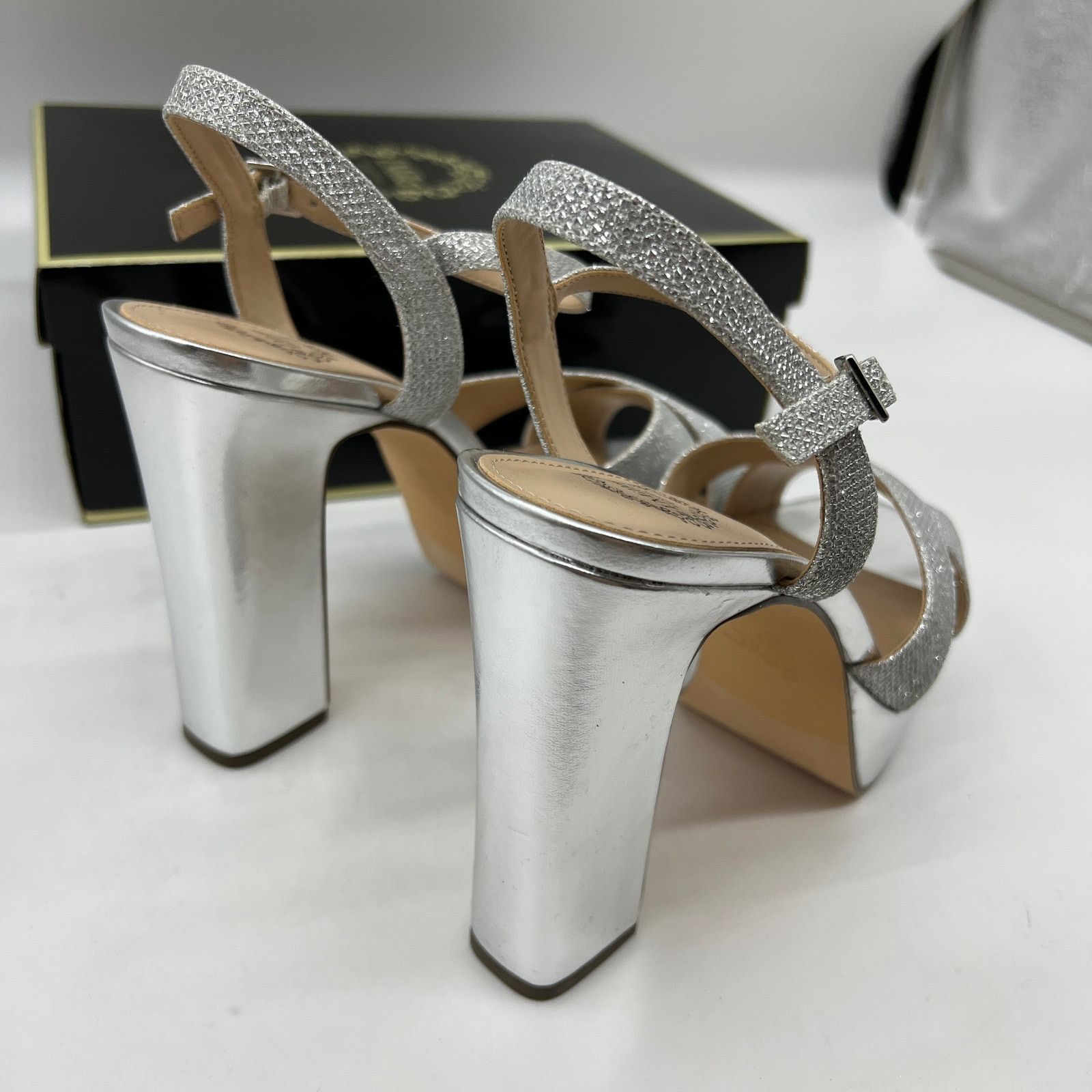Other I. Miller Womens Samien Heeled Sandals Silver Size US 9 / IT 39 - 6 Thumbnail
