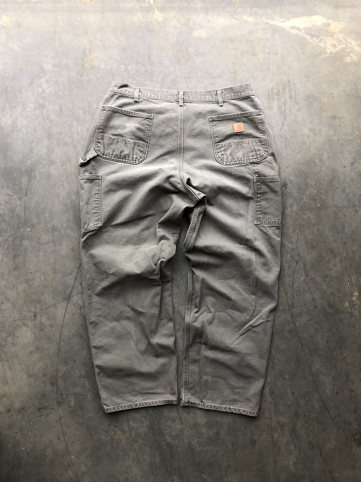 Carhartt × Vintage Vintage faded green Carhartt carpenter pants Size US 40 / EU 56 - 3 Thumbnail