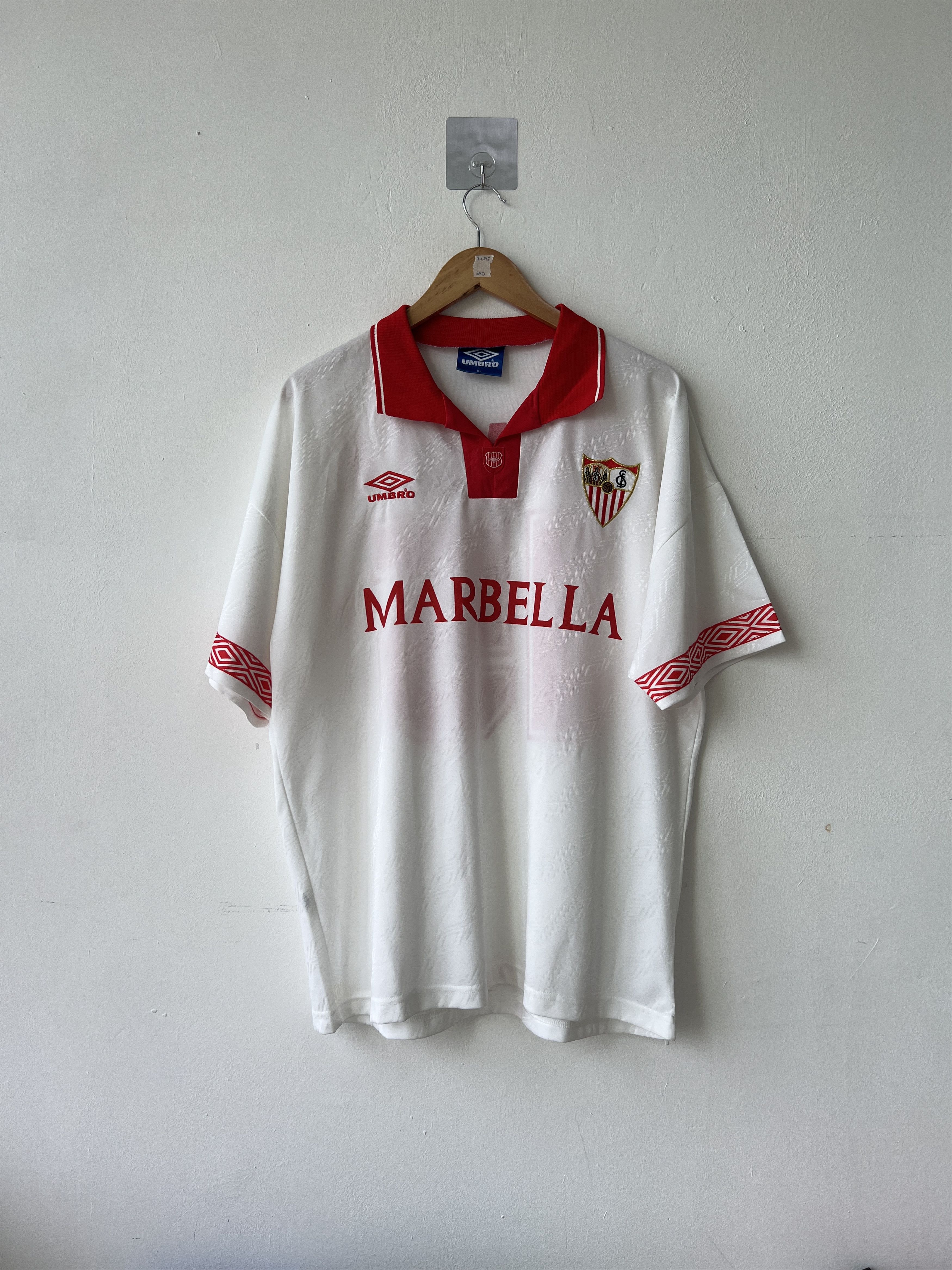 Umbro (XL) Sevilla 1994-96 Home Kit Moacir #15 Size US XL / EU 56 / 4 - 1 Thumbnail