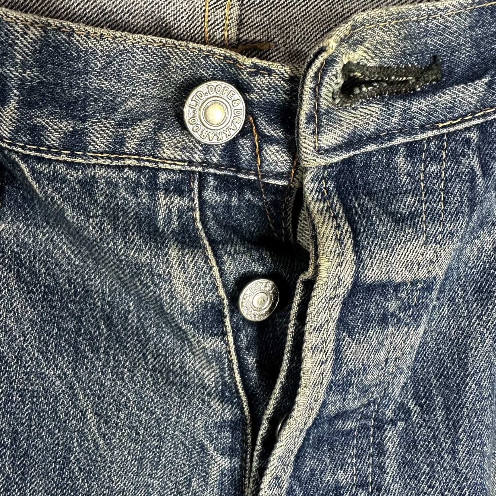 Denime Dope & Drakkar Japan Selvage Denim Jeans 501x Remake Redline 34x35 Jeans Men 34 Inseam Blue Straight Denim 34 Mens Dope & Drakkar Size US 34 / EU 50 - 5 Thumbnail