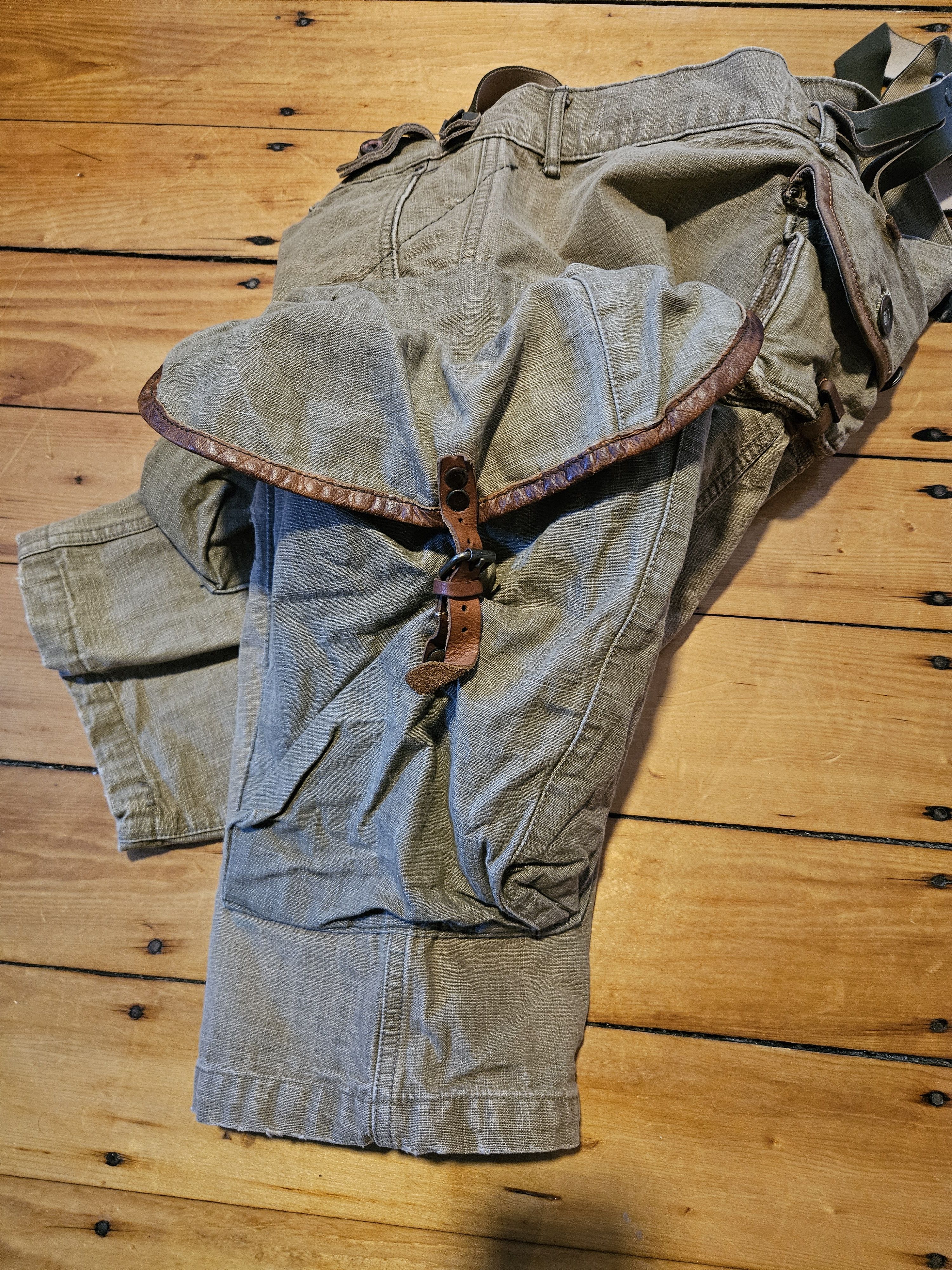 Kapital Kountry Repair Suspender Shorts Size US 32 / EU 48 - 3 Thumbnail