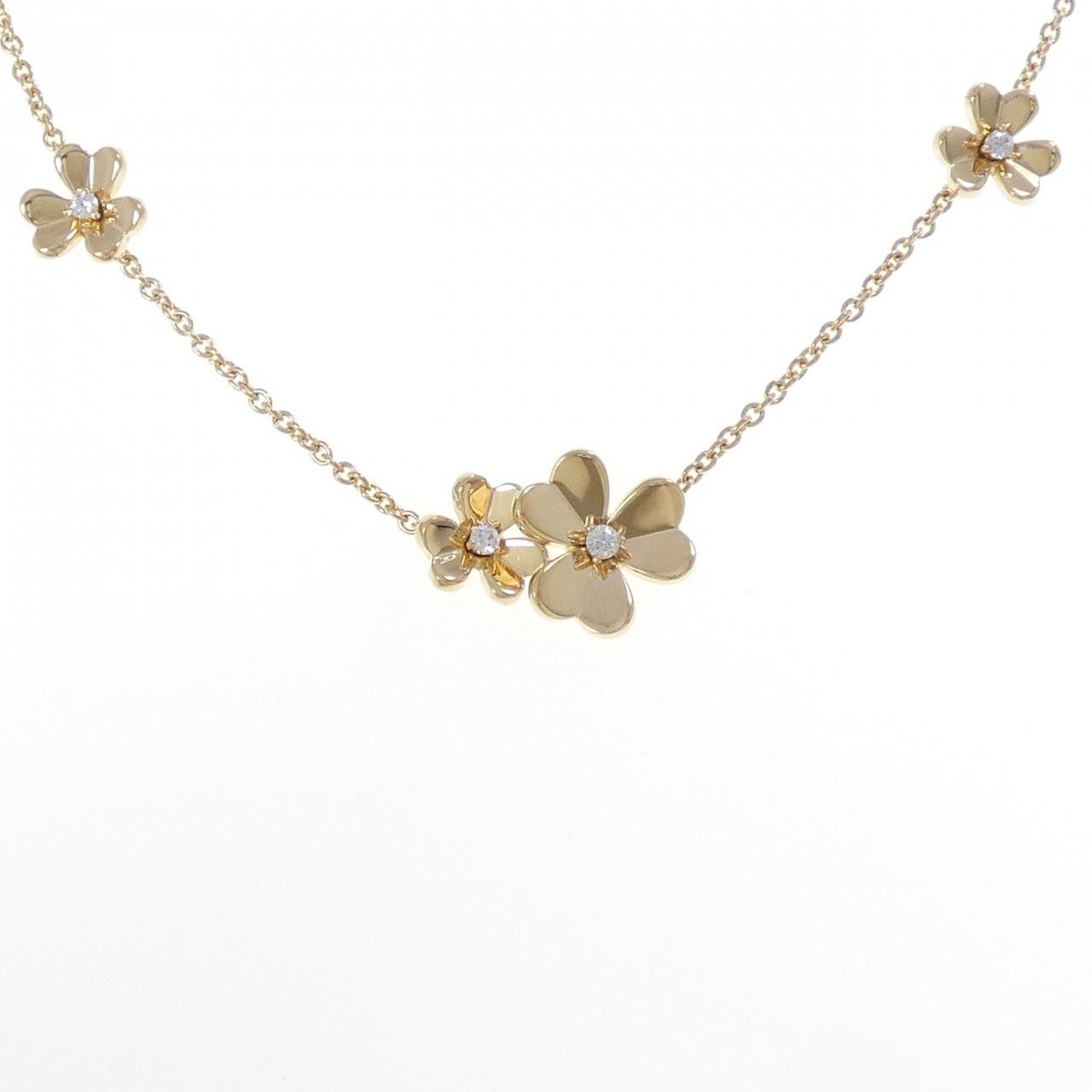 Van Cleef & Arpels Van Cleef & Arpels Van Cleef & Arpels Frivole 9 Flowers 18K Yellow Gold Diamond Necklace Precious Metal Necklace VCARD31500 DUTY FREE for USA Size ONE SIZE - 1 Thumbnail