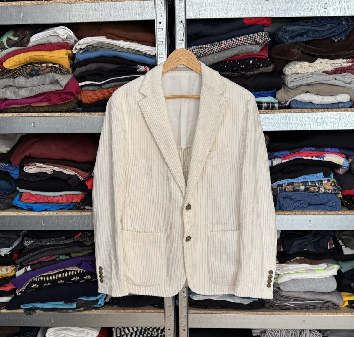 Eleventy Eleventy 50size velour velvet button up blazer jacket luxury Size US M / EU 48-50 / 2 - 19 Thumbnail