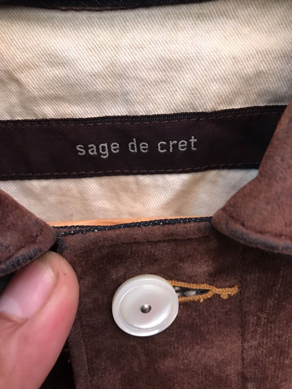 Sage De Cret Sage de cret jacket denim velvet Size US L / EU 52-54 / 3 - 3 Thumbnail