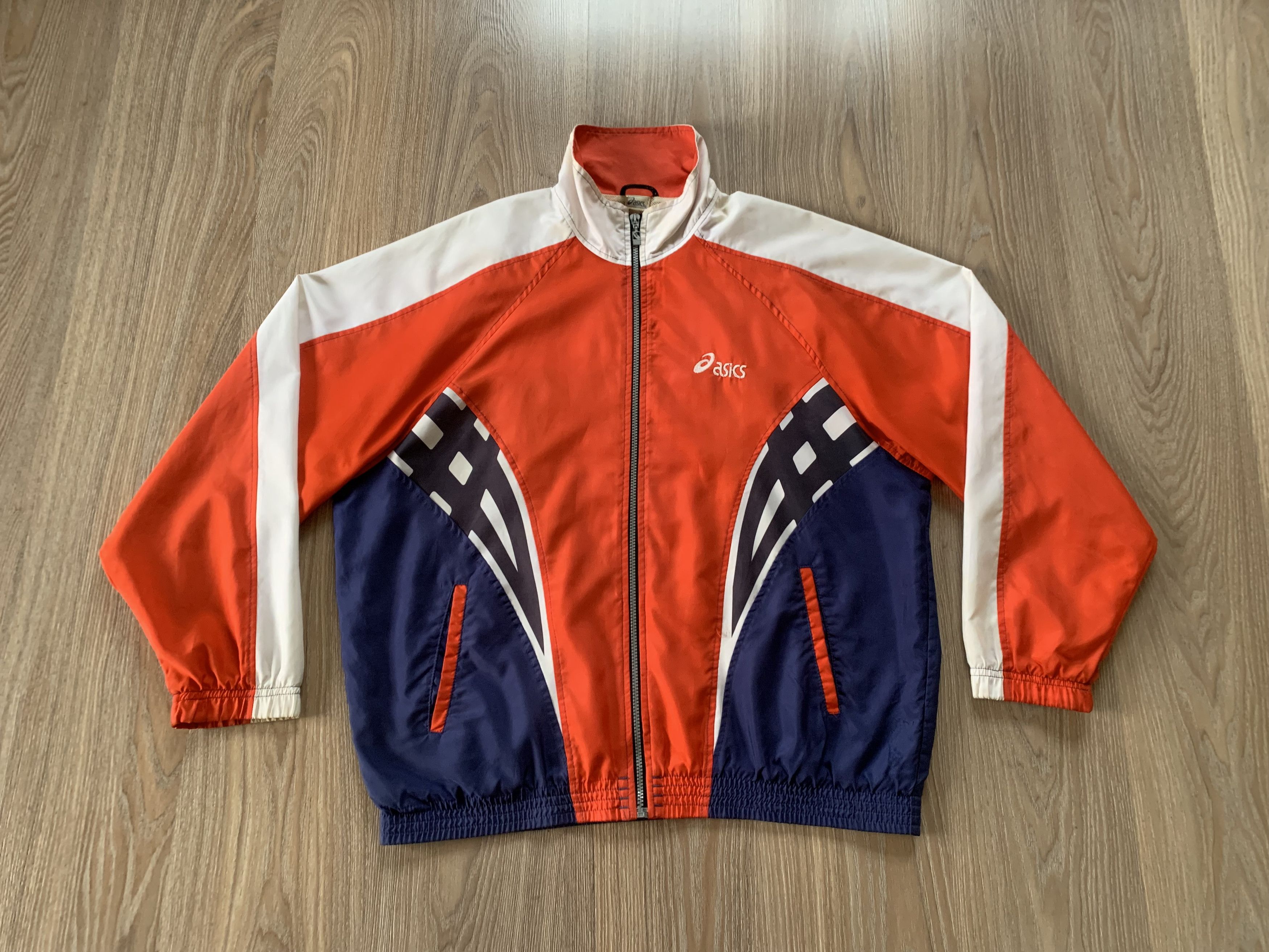 Asics × Japanese Brand × Vintage Vintage Asics Olympic Zip Jacket Size US L / EU 52-54 / 3 - 2 Thumbnail