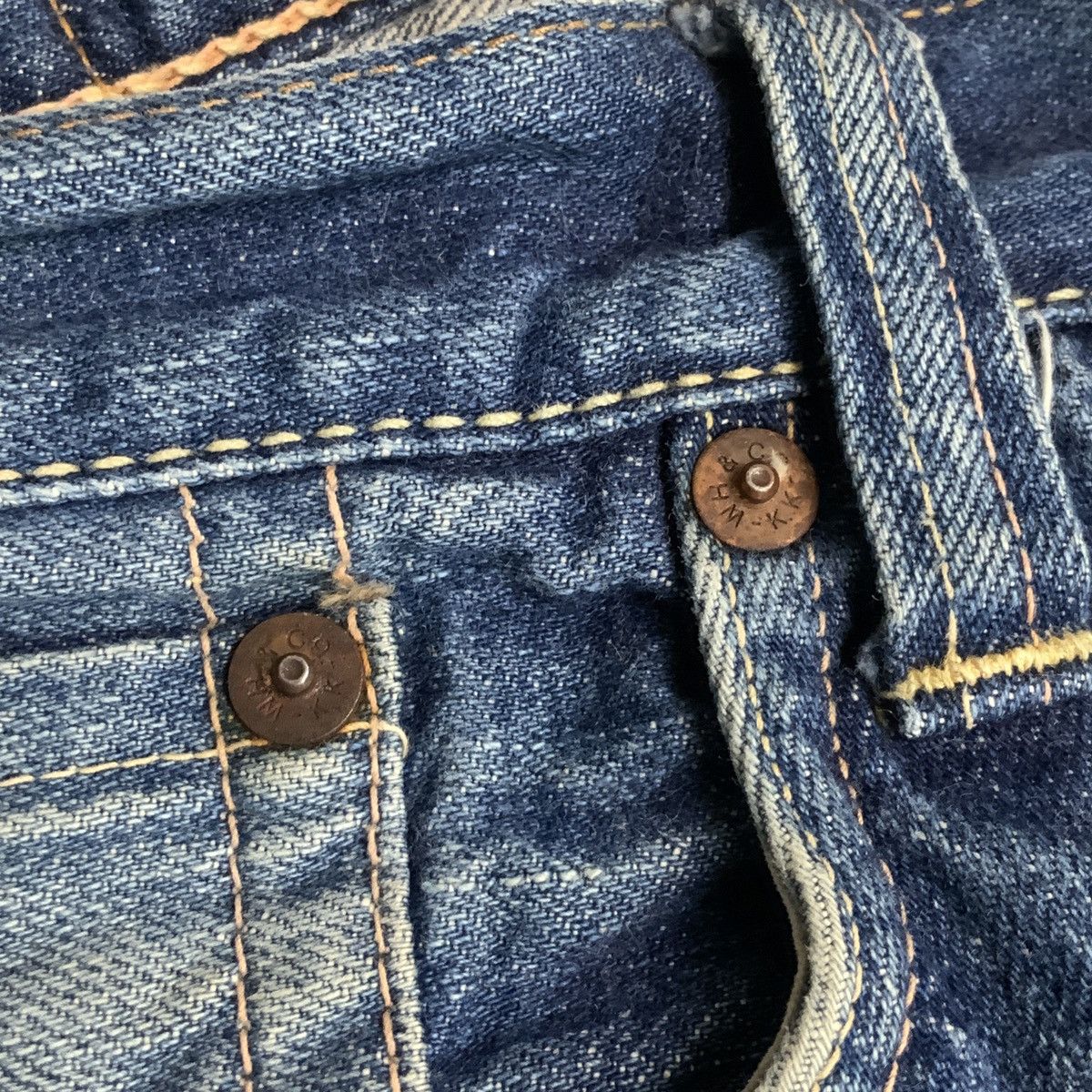 Evisu VINTAGE EVISU PARIS DAICOCK MADE BY WAREHOUSE Size US 37 - 11 Thumbnail