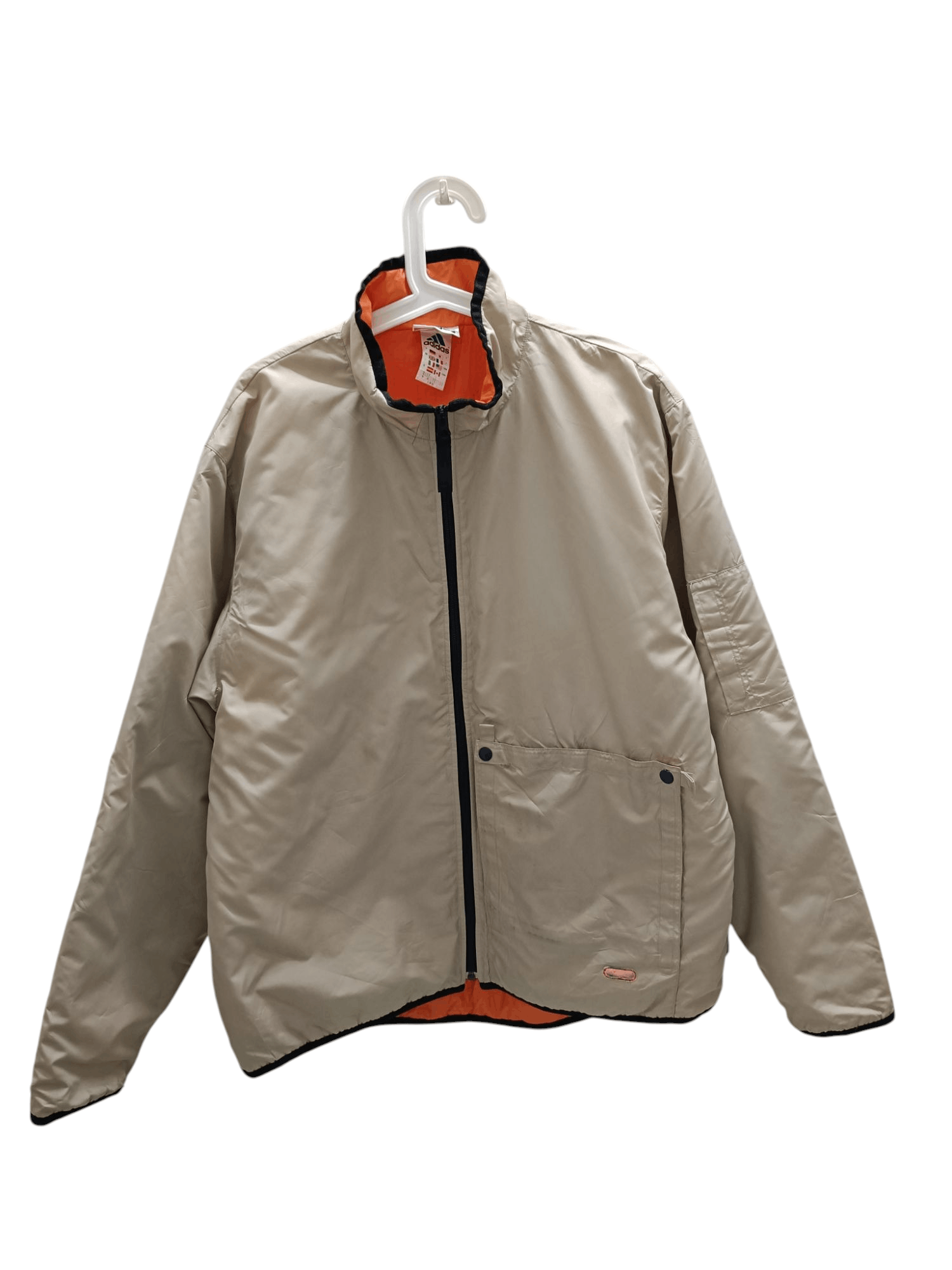 Adidas Vintage Adidas beige jacket Size US L / EU 52-54 / 3 - 1 Thumbnail