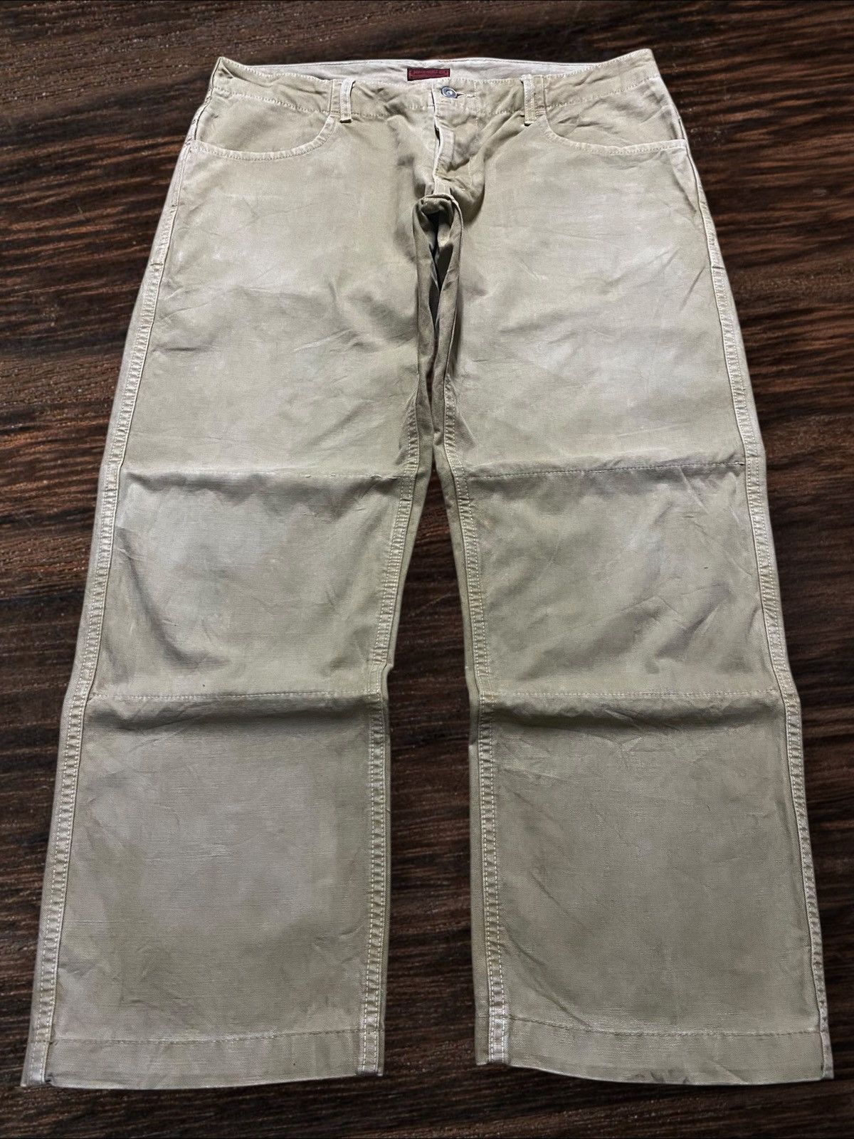 Johnbull Vintage Johnbull Double Knee Denim Loose Distressed Jeans Size US 34 / EU 50 - 1 Thumbnail