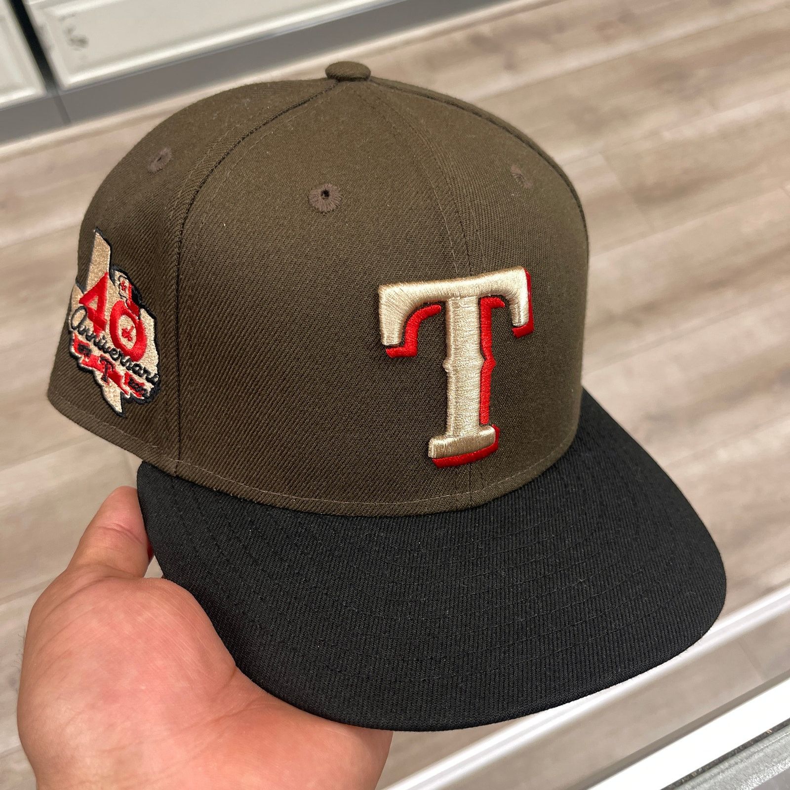 New Era New Era Brown Texas Rangers 40th Anniversary Hat Cap 7 1/4 Size ONE SIZE - 1 Thumbnail
