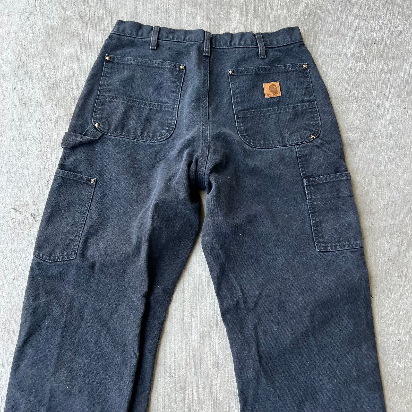 Carhartt × Vintage Carhartt black double knee work wear carpenter pants Size US 31 - 5 Thumbnail