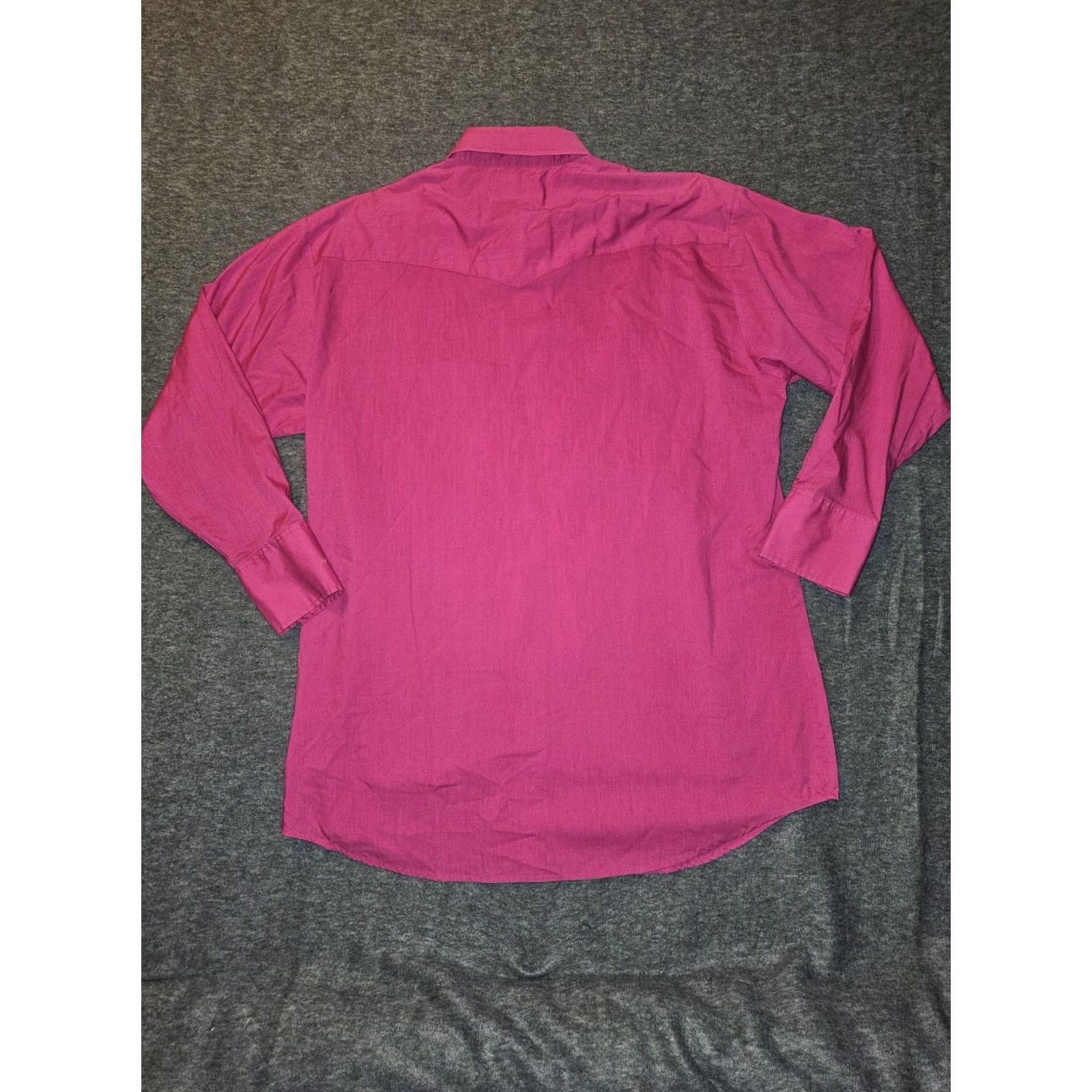 Vintage VINTAGE Sheplers Western Pearl Snap Shirt Men 16.5 33 Magenta Long Sleeve Pink Button-Up Size US XL / EU 56 / 4 - 7 Thumbnail