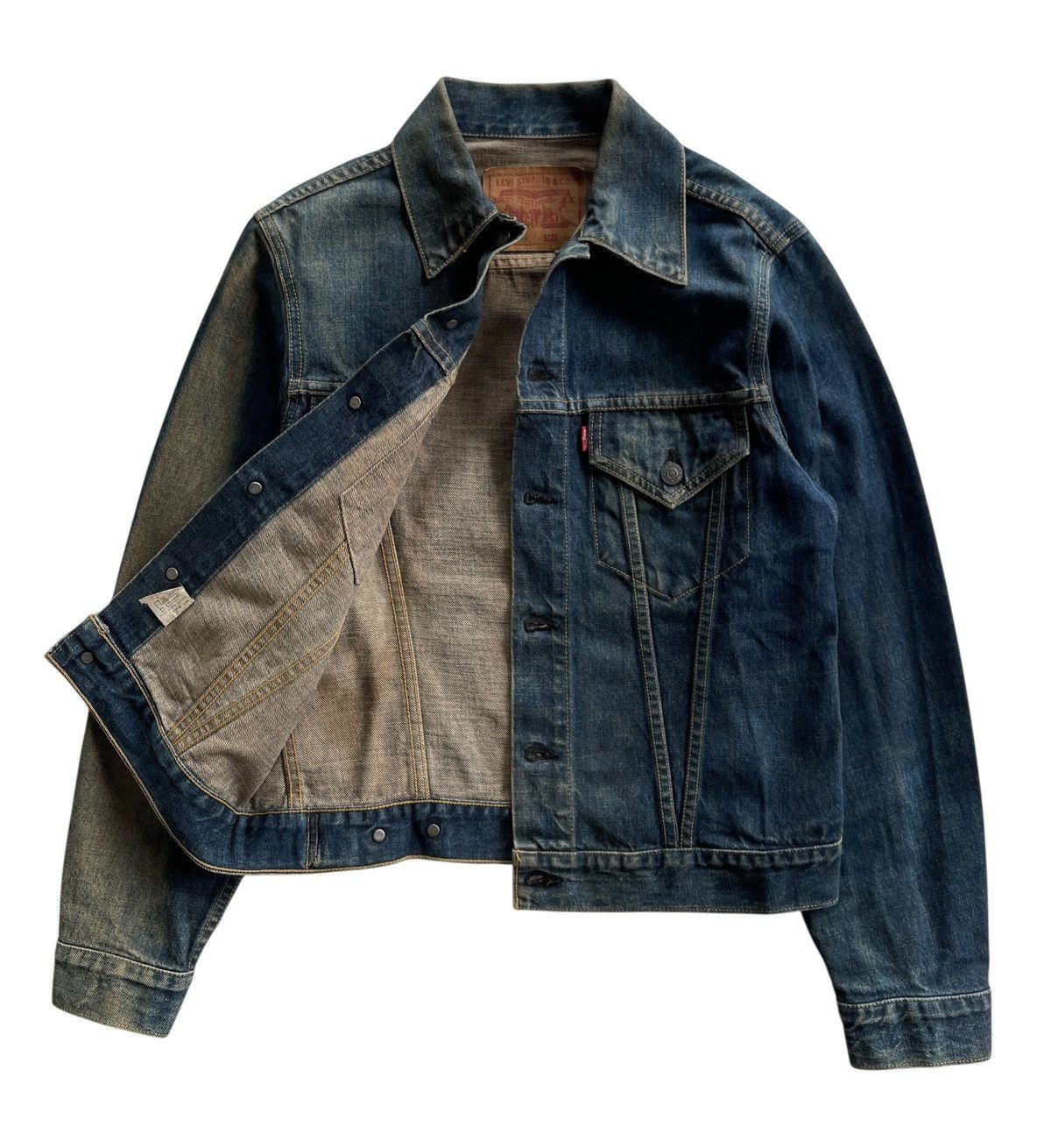 Levi's Vintage Clothing Vintage Levis Big E Lot 71557 Denim Trucker Jacket Size US S / EU 44-46 / 1 - 2 Thumbnail