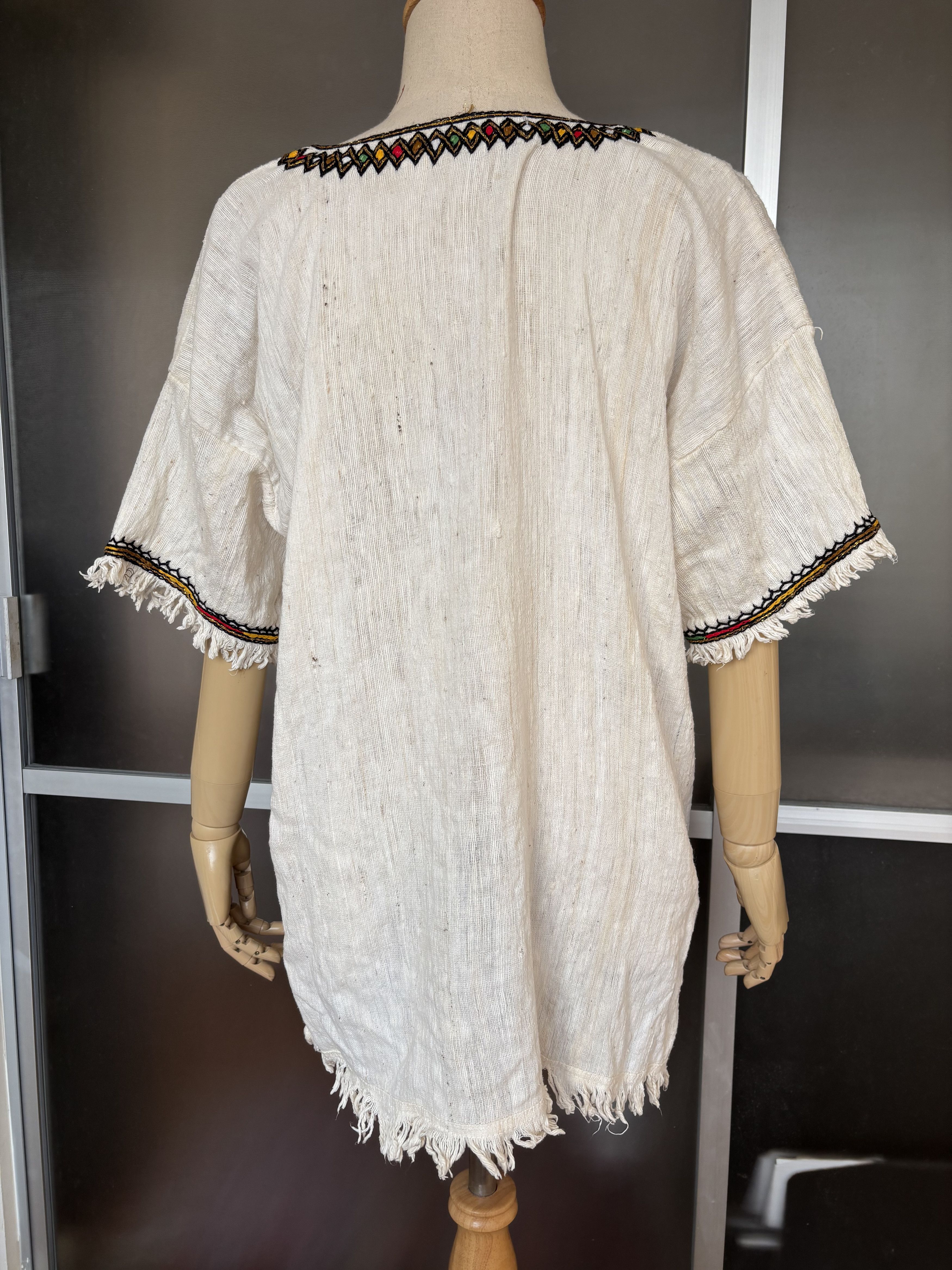 Handmade Handmade African Style Embroidered Cotton Shirt Size M / US 6-8 / IT 42-44 - 6 Thumbnail