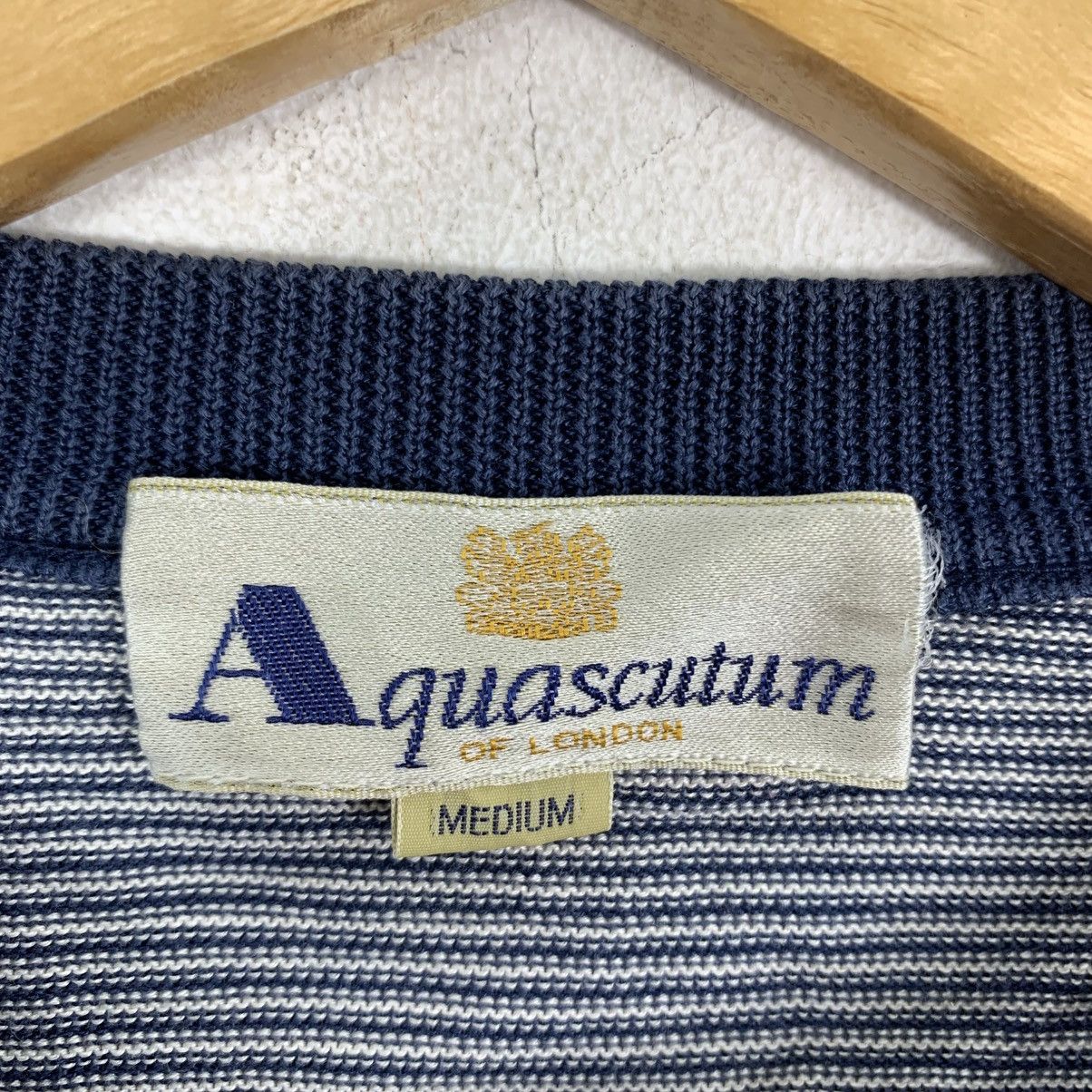 Aquascutum Vintage AQUASCUTUM OF LONDON Stripes Long Sleeve Tshirt Size M / US 6-8 / IT 42-44 - 5 Thumbnail