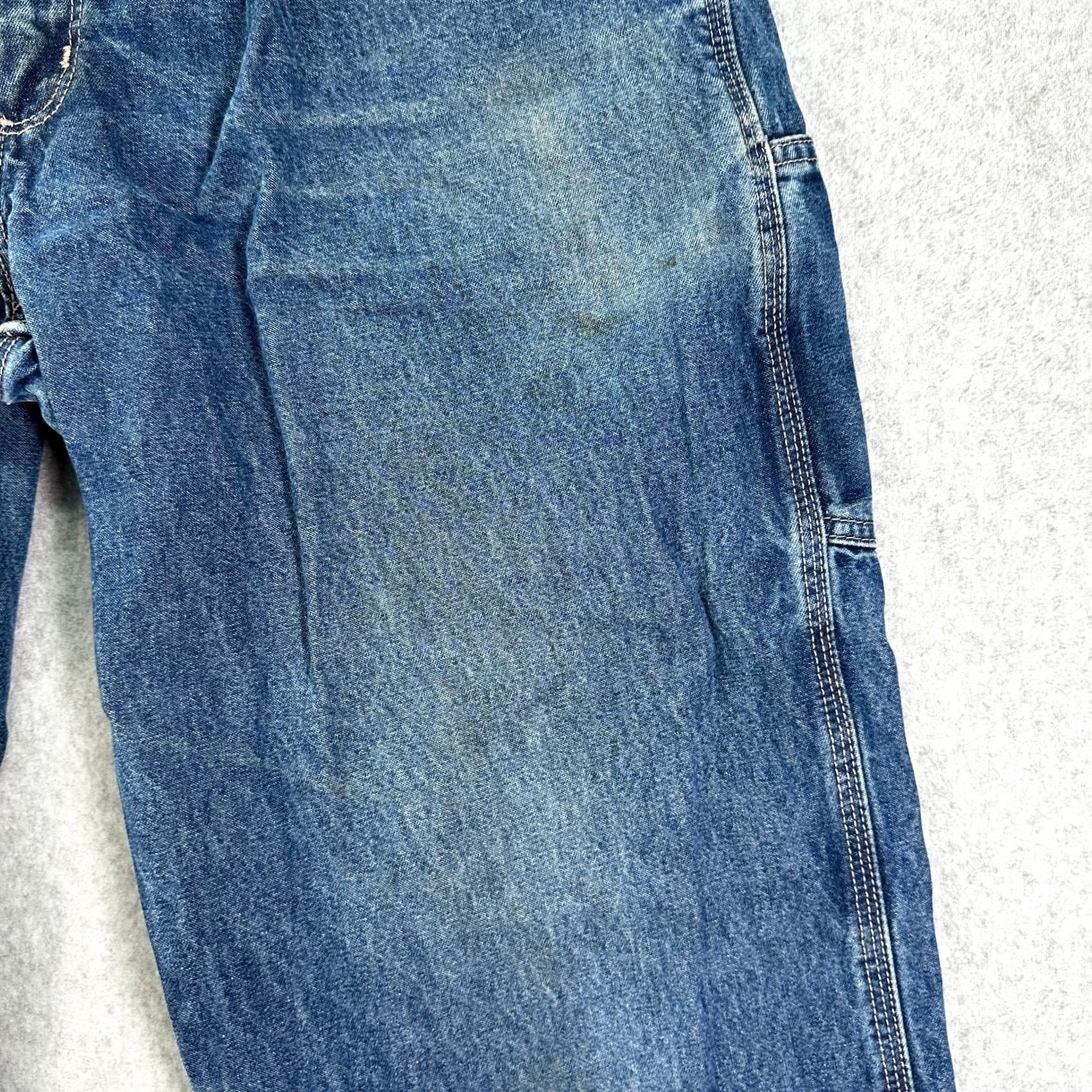 Carhartt Carhartt Jeans Blue Men 38X34 Original Fit Denim Distressed Straight 5-Pocket Button Closure FR Mexico Made In provenance? Size US 38 / EU 54 - 6 Thumbnail